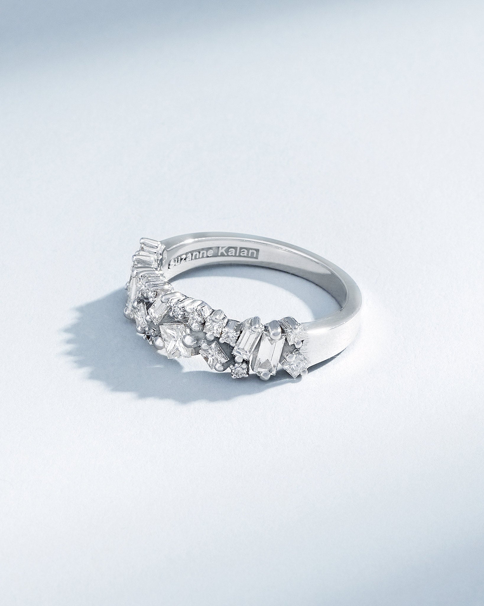 Suzanne Kalan La Fantaisie Diamond Half Band in 18k white gold