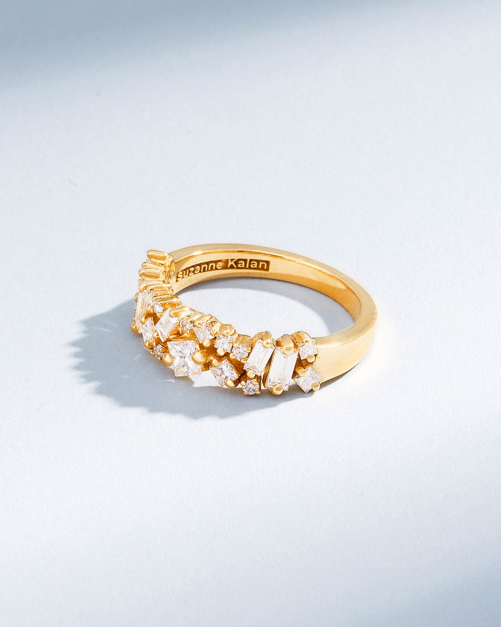 Suzanne Kalan La Fantaisie Diamond Half Band in 18k yellow gold