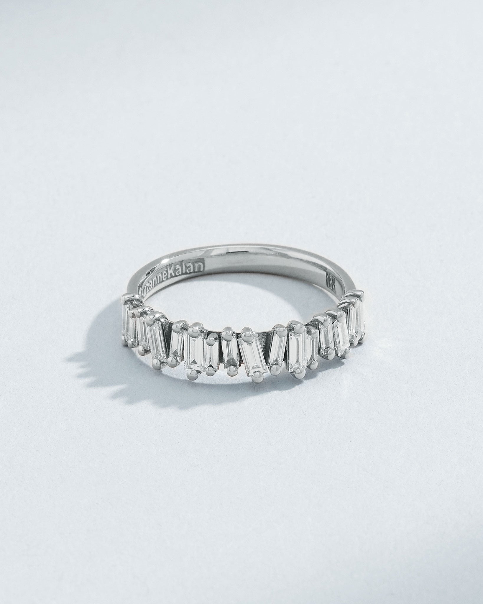 Suzanne Kalan Classic Diamond Half Band in 18k white gold