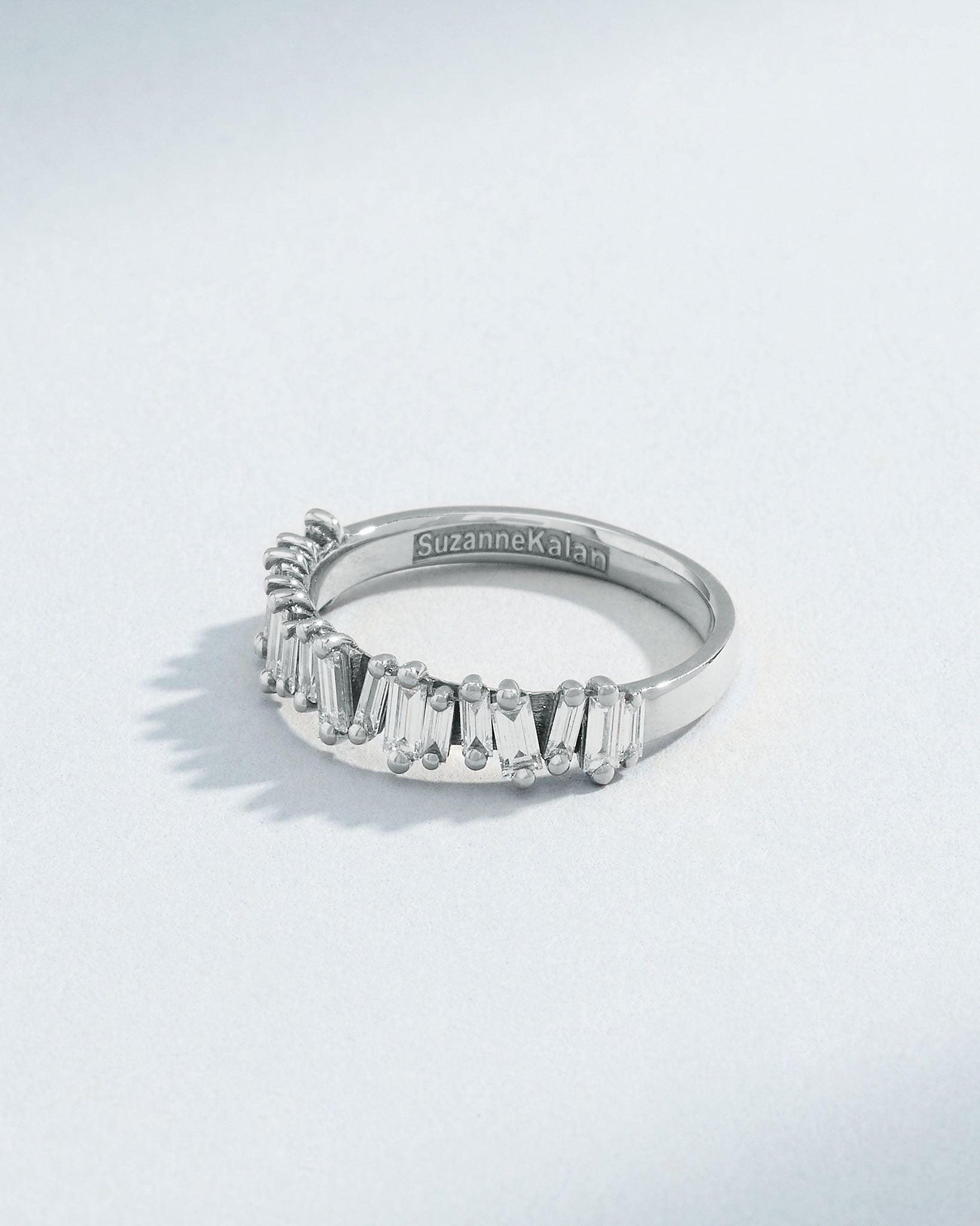 Suzanne Kalan Classic Diamond Half Band in 18k white gold