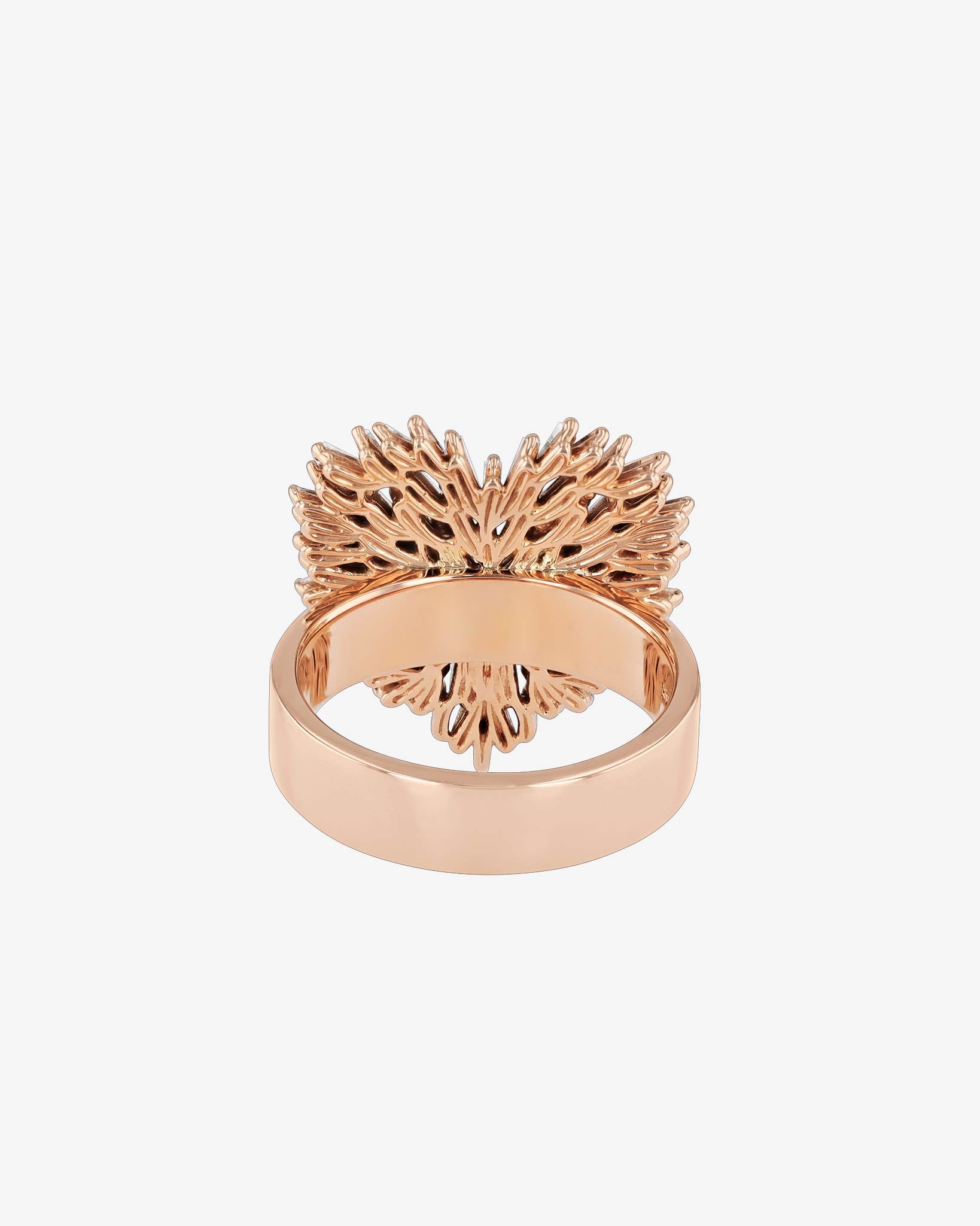 Suzanne Kalan Classic Diamond Medium Heart Ring in 18k rose gold