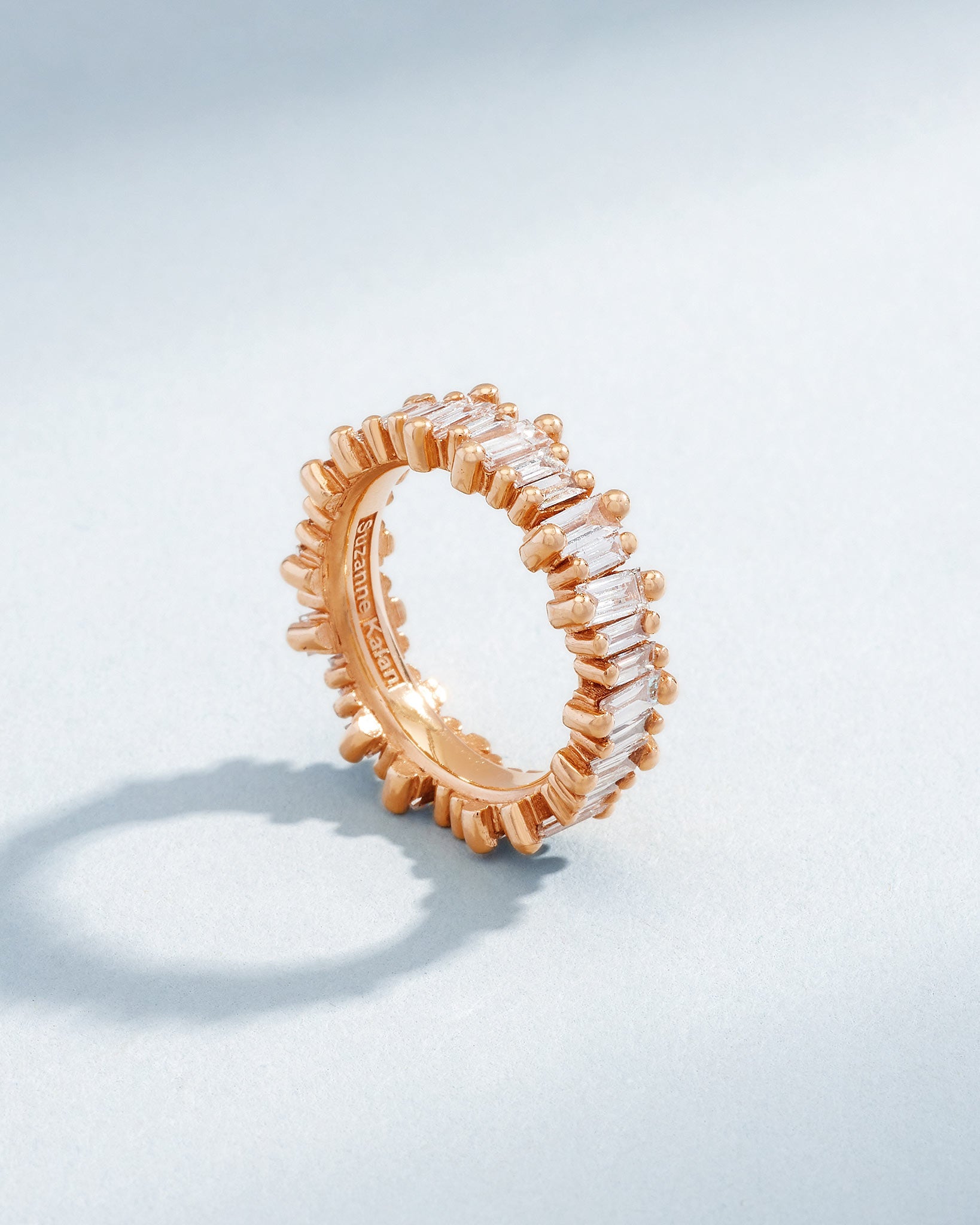 Suzanne Kalan Bold Diamond Eternity Band in 18k rose gold