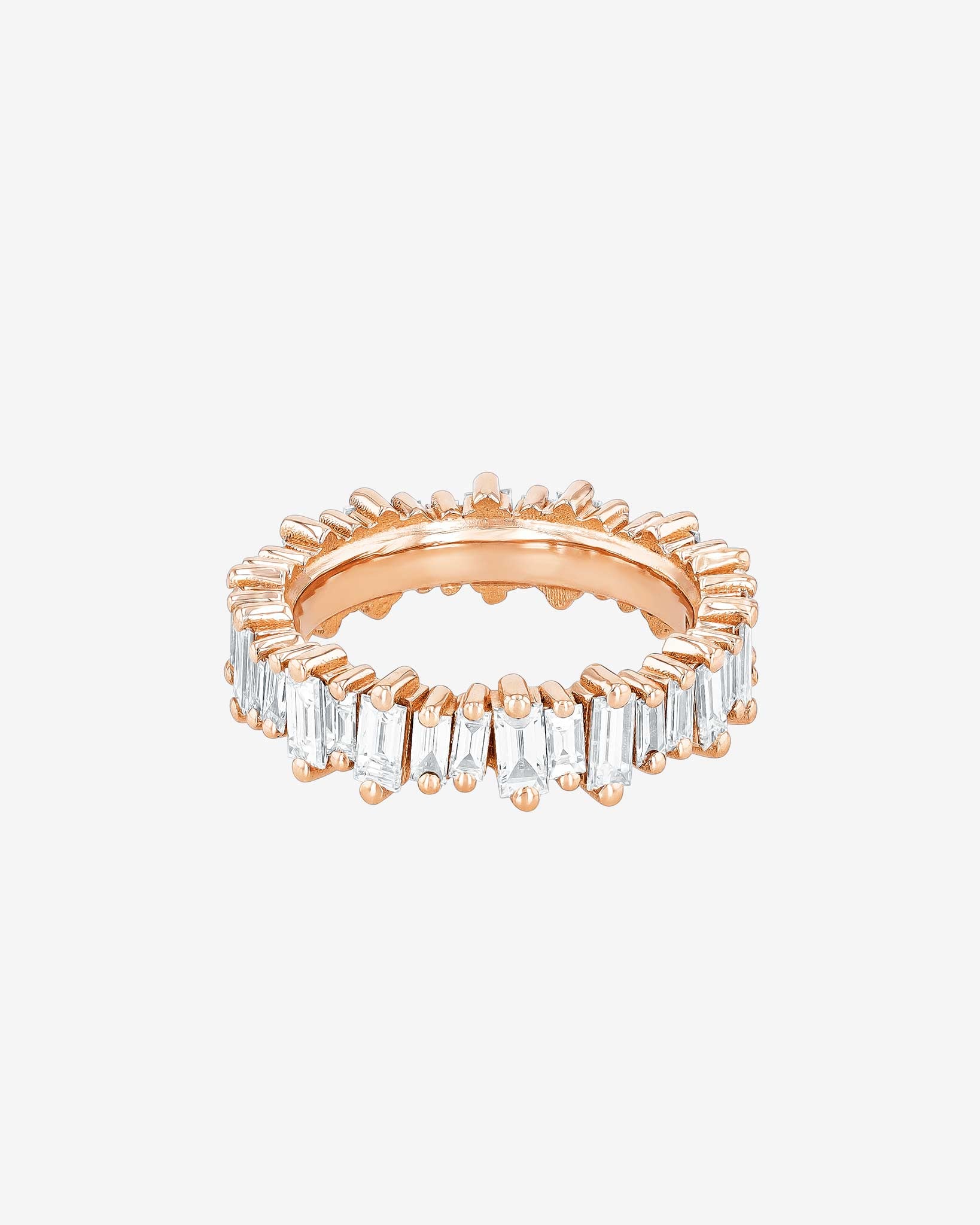 Suzanne Kalan Bold Diamond Eternity Band in 18k rose gold