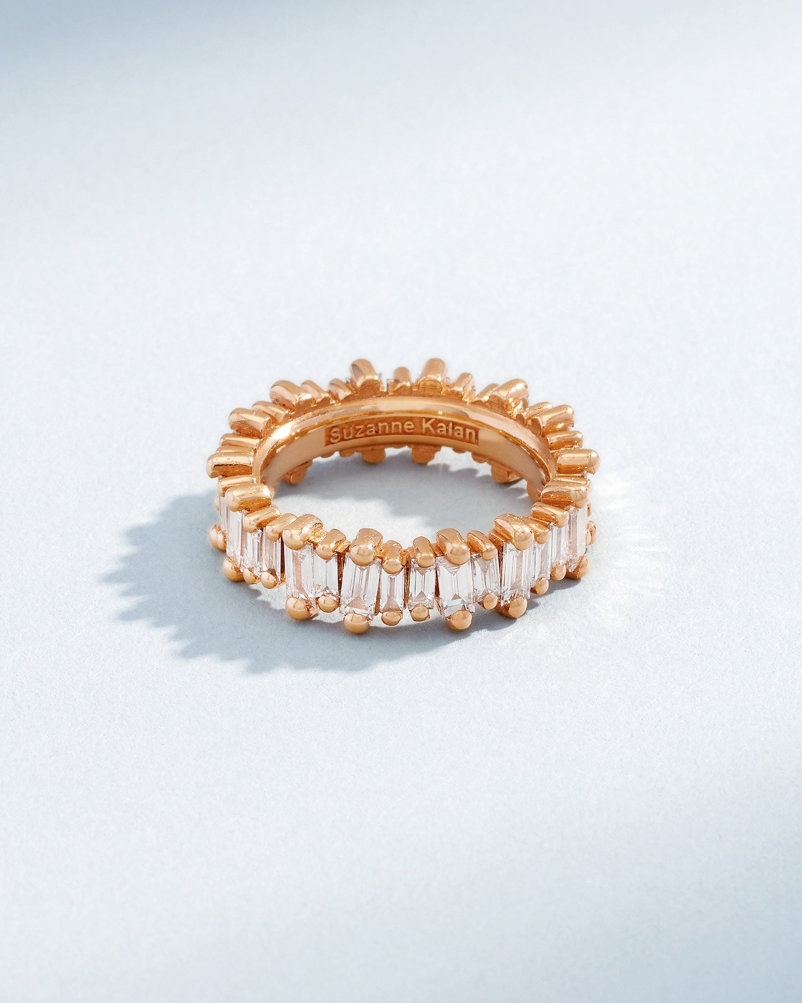 Suzanne Kalan Bold Diamond Eternity Band in 18k rose gold