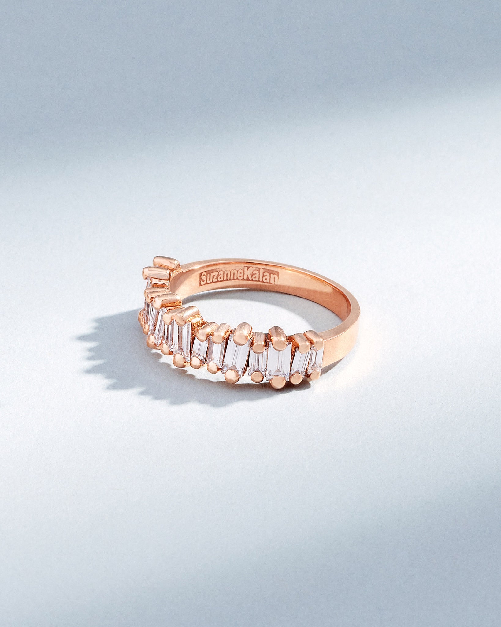 Suzanne Kalan Bold Diamond Half Band in 18k rose gold