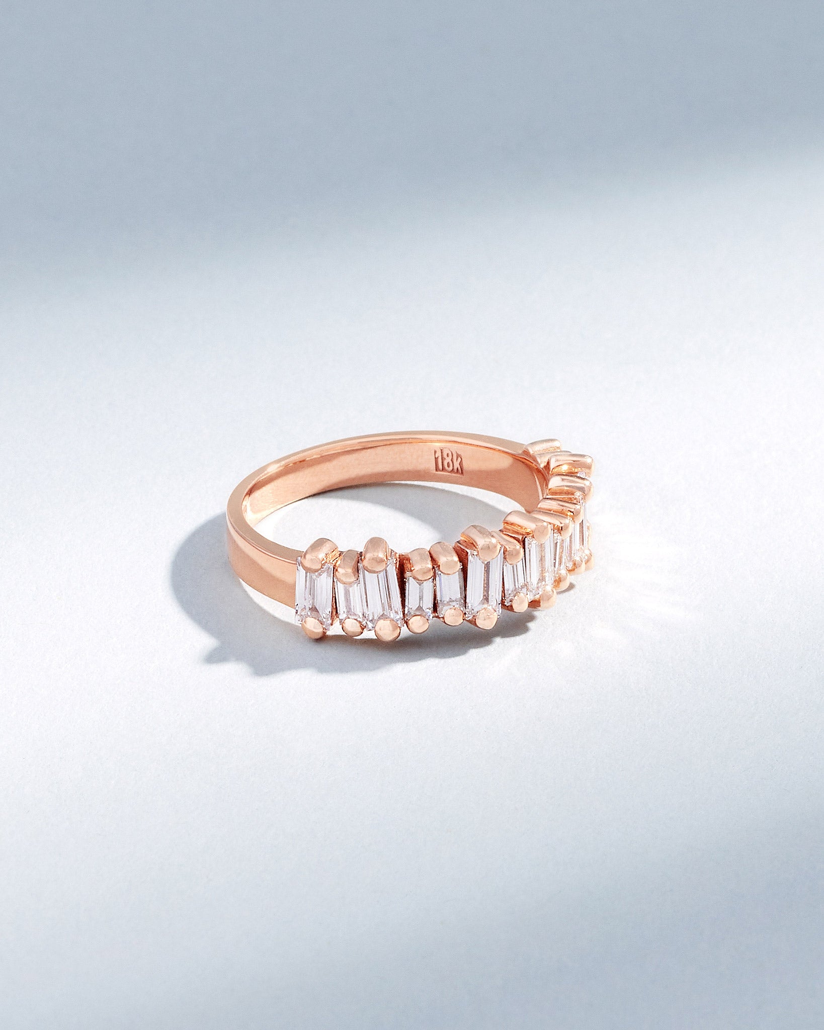 Suzanne Kalan Bold Diamond Half Band in 18k rose gold