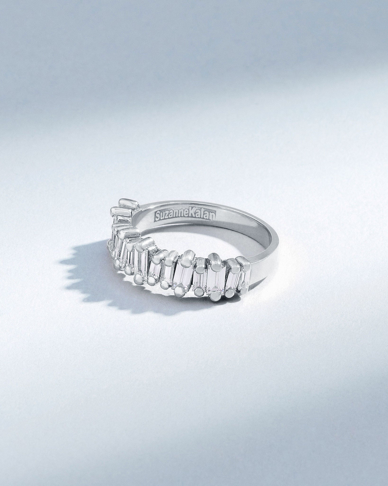 Suzanne Kalan Bold Diamond Half Band in 18k white gold