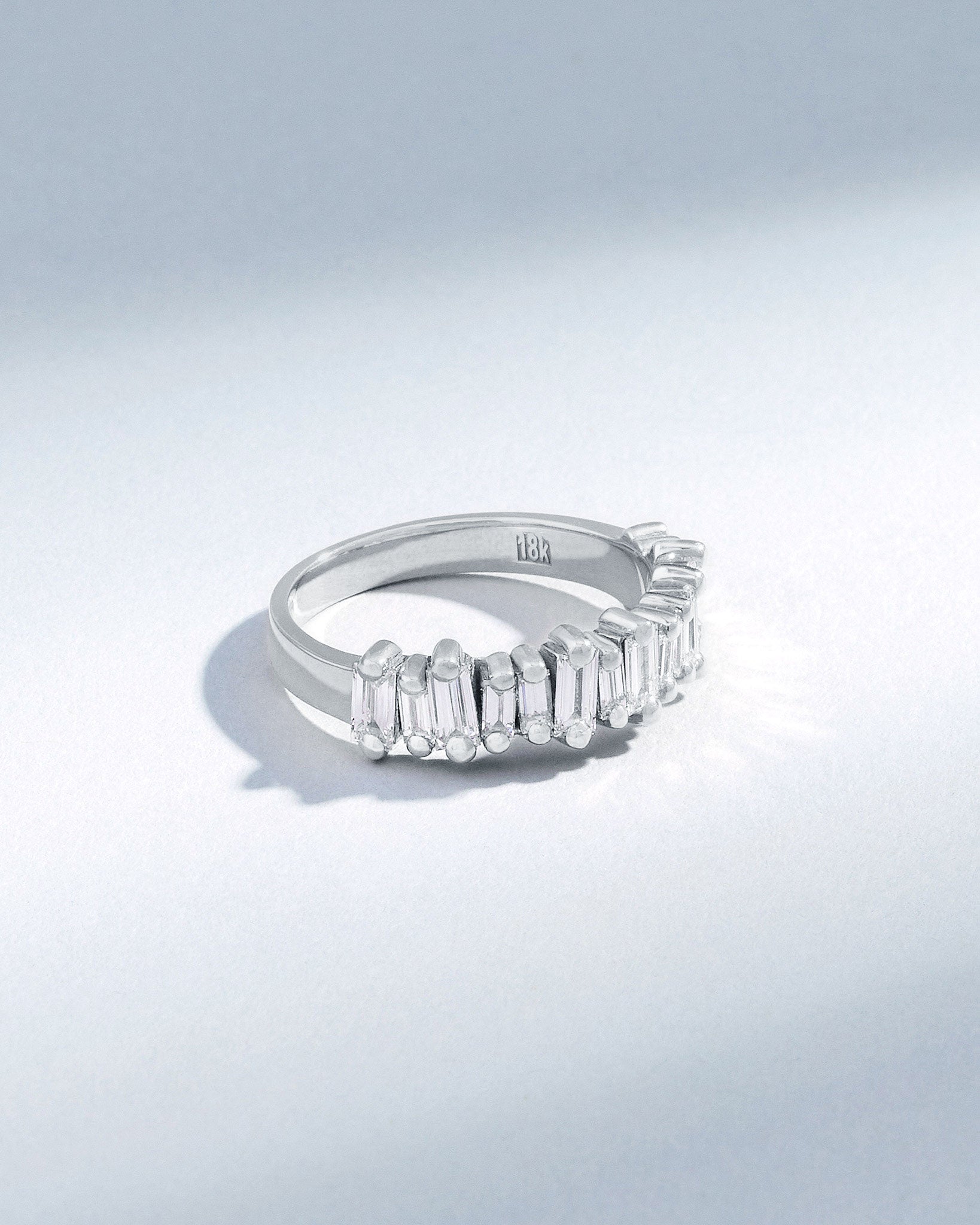 Suzanne Kalan Bold Diamond Half Band in 18k white gold