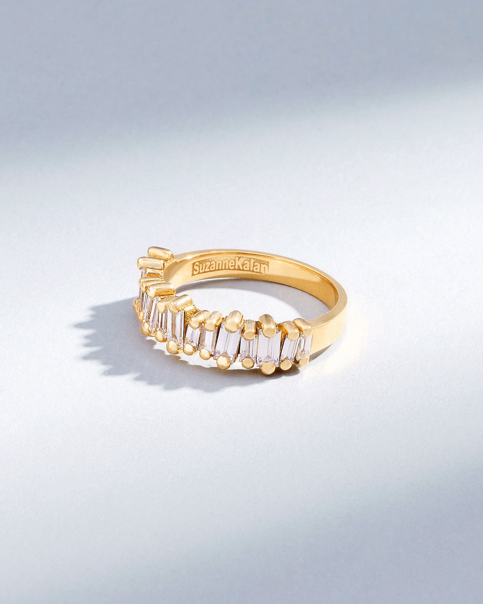 Suzanne Kalan Bold Diamond Half Band in 18k yellow gold