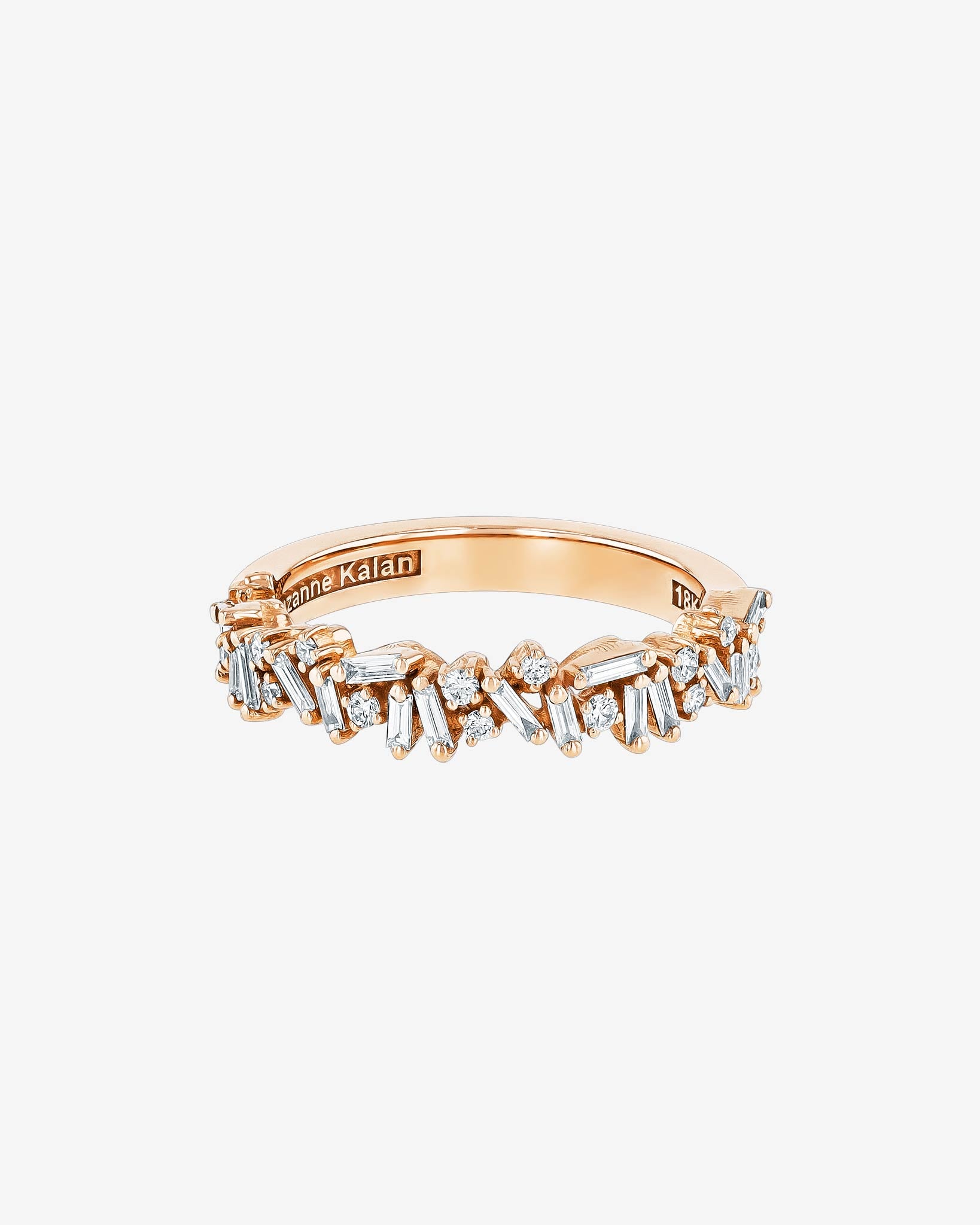 Suzanne Kalan Classic Diamond Icon Half Band in 18k rose gold