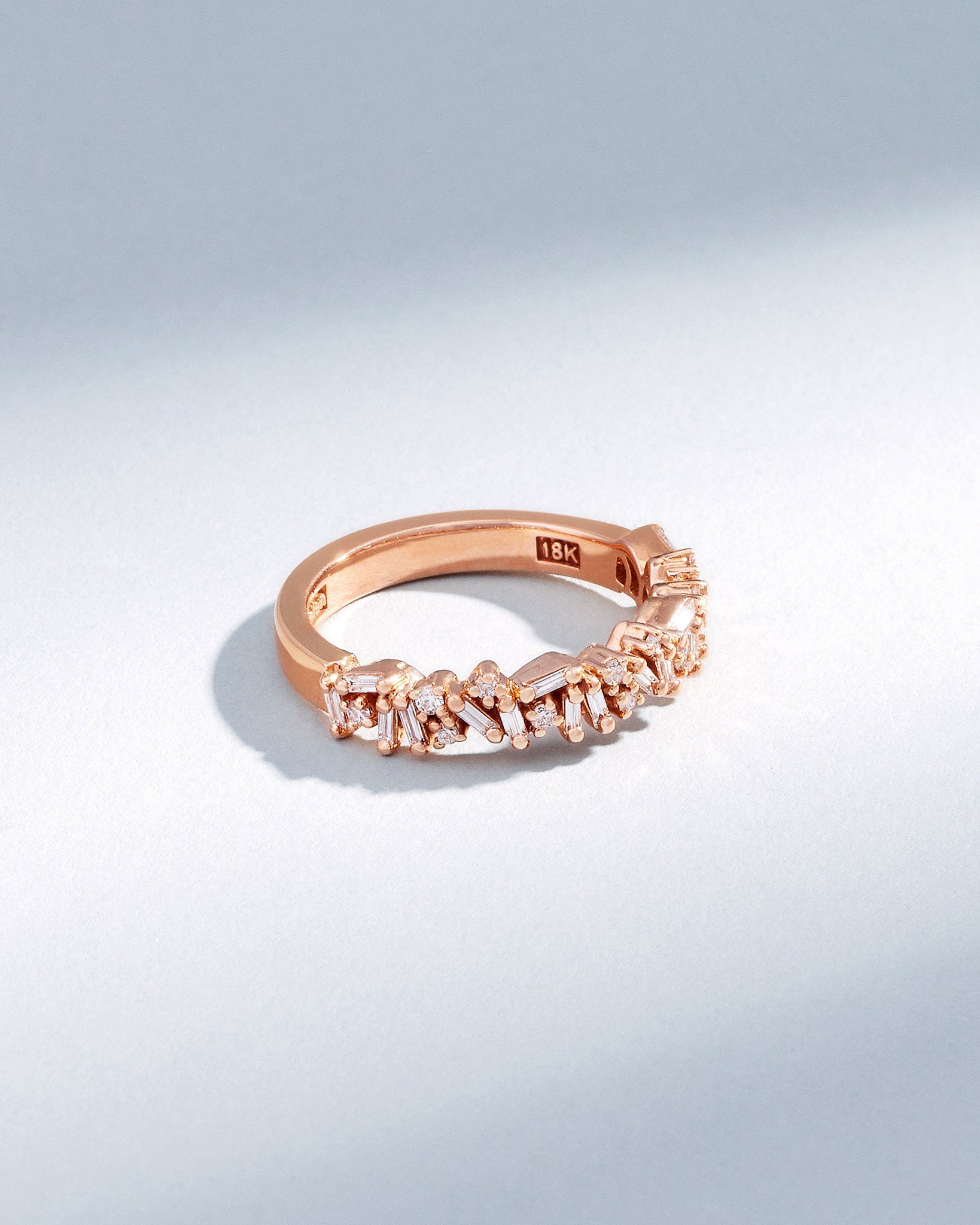 Suzanne Kalan Classic Diamond Icon Half Band in 18k rose gold