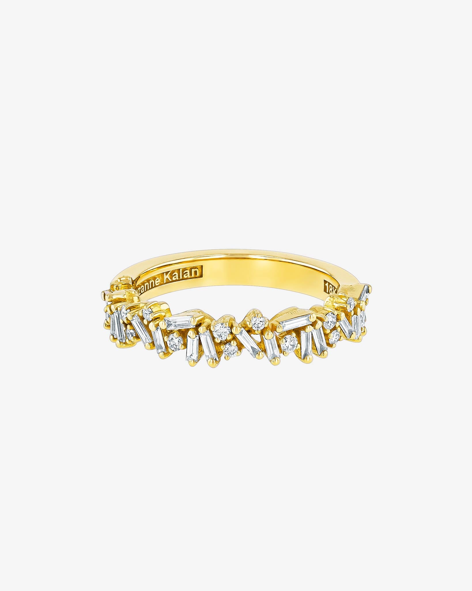 Suzanne Kalan Classic Diamond Icon Half Band in 18k yellow gold