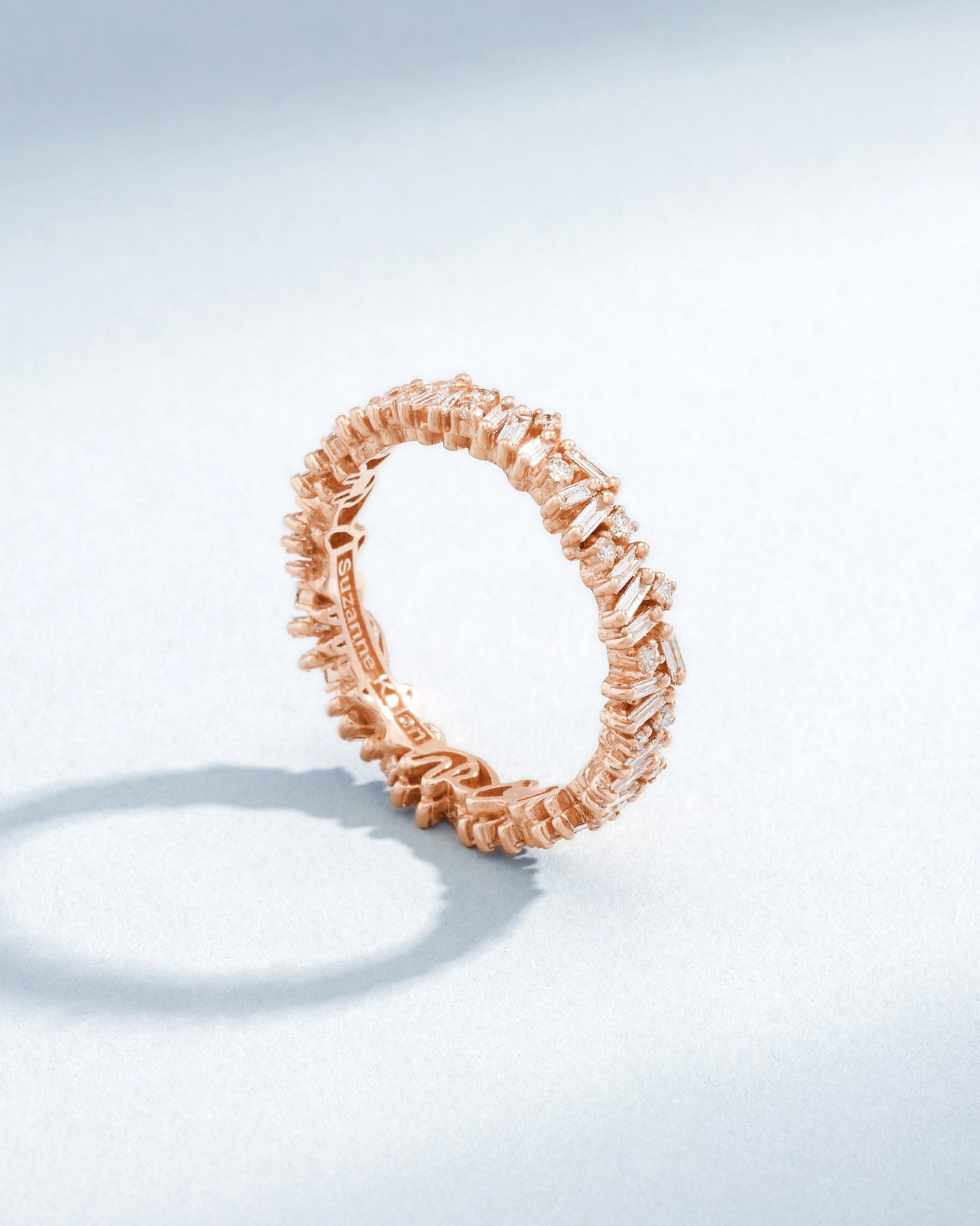 Suzanne Kalan Classic Diamond Icon Eternity Band in 18k rose gold