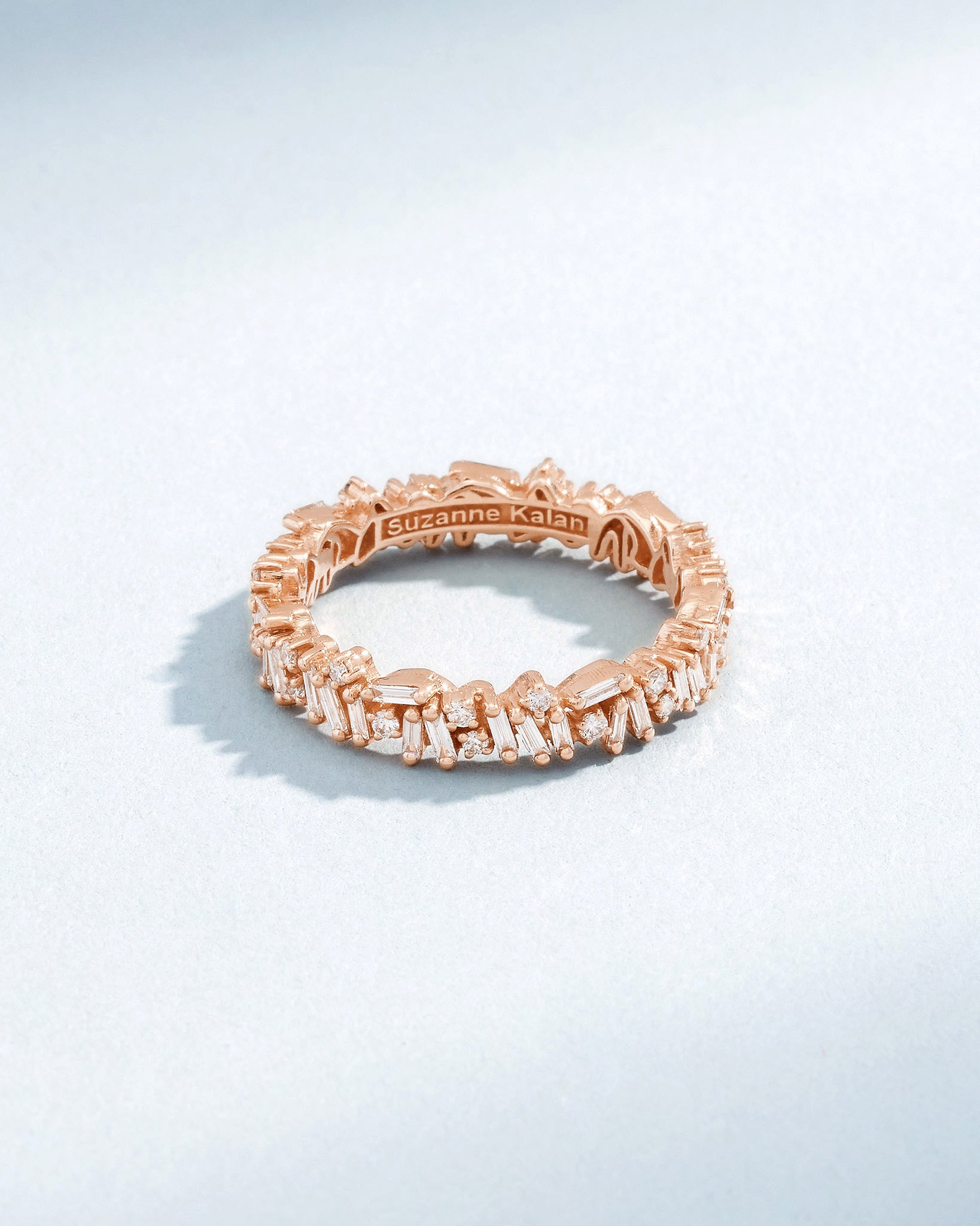 Suzanne Kalan Classic Diamond Icon Eternity Band in 18k rose gold