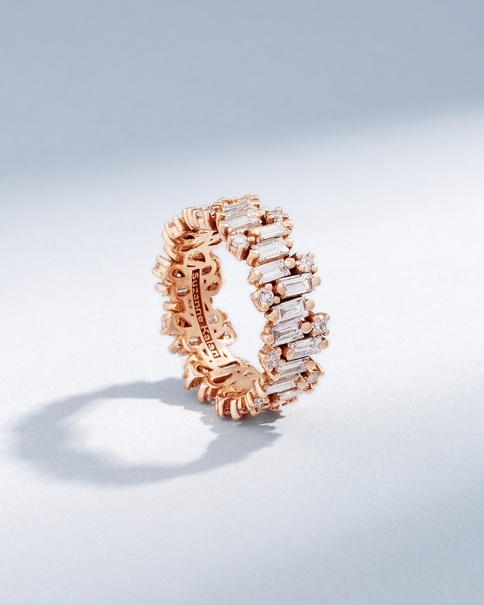 Suzanne Kalan Shimmer Audrey Diamond Eternity Band in 18k rose gold