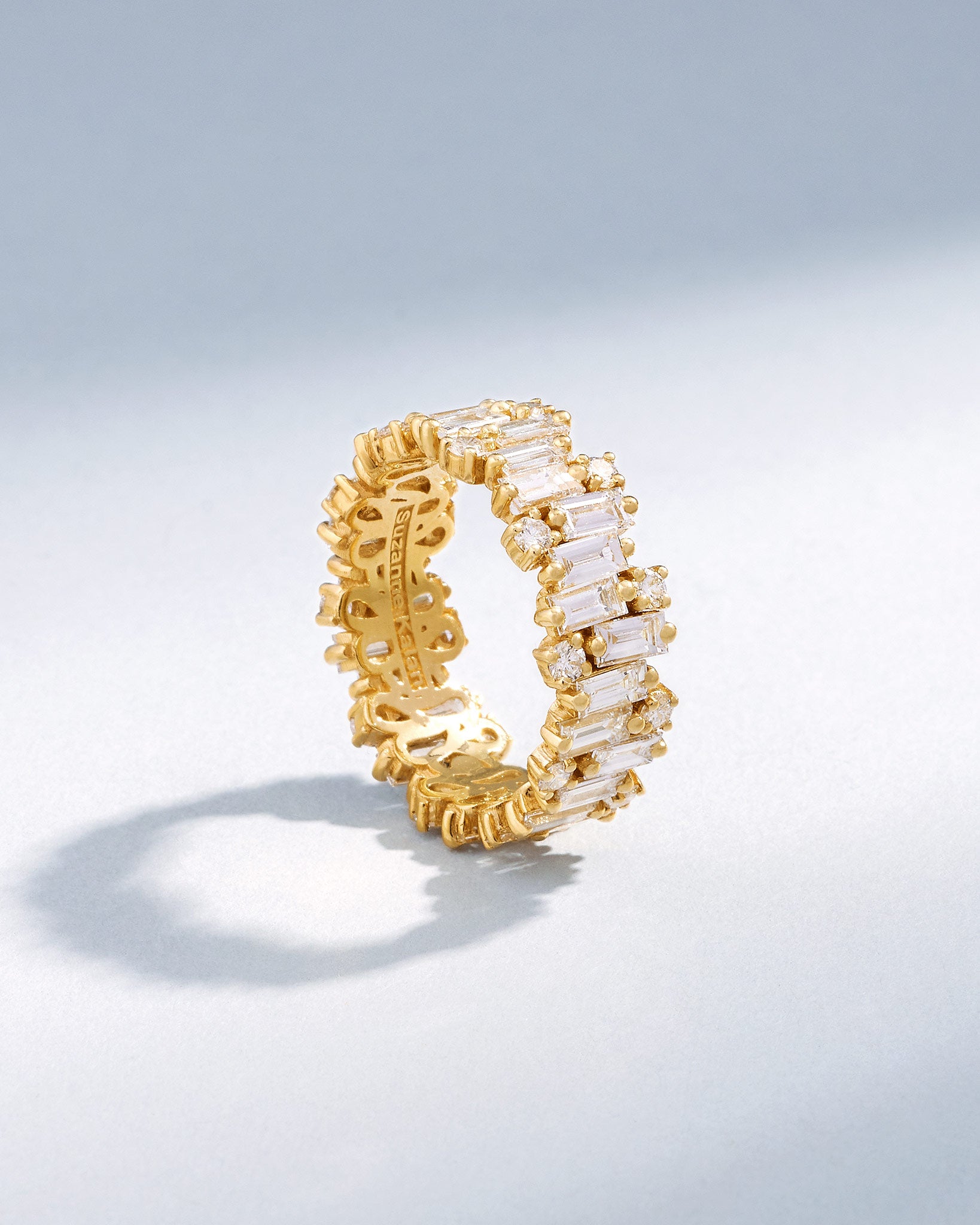 Suzanne Kalan Shimmer Audrey Diamond Eternity Band in 18k yellow gold