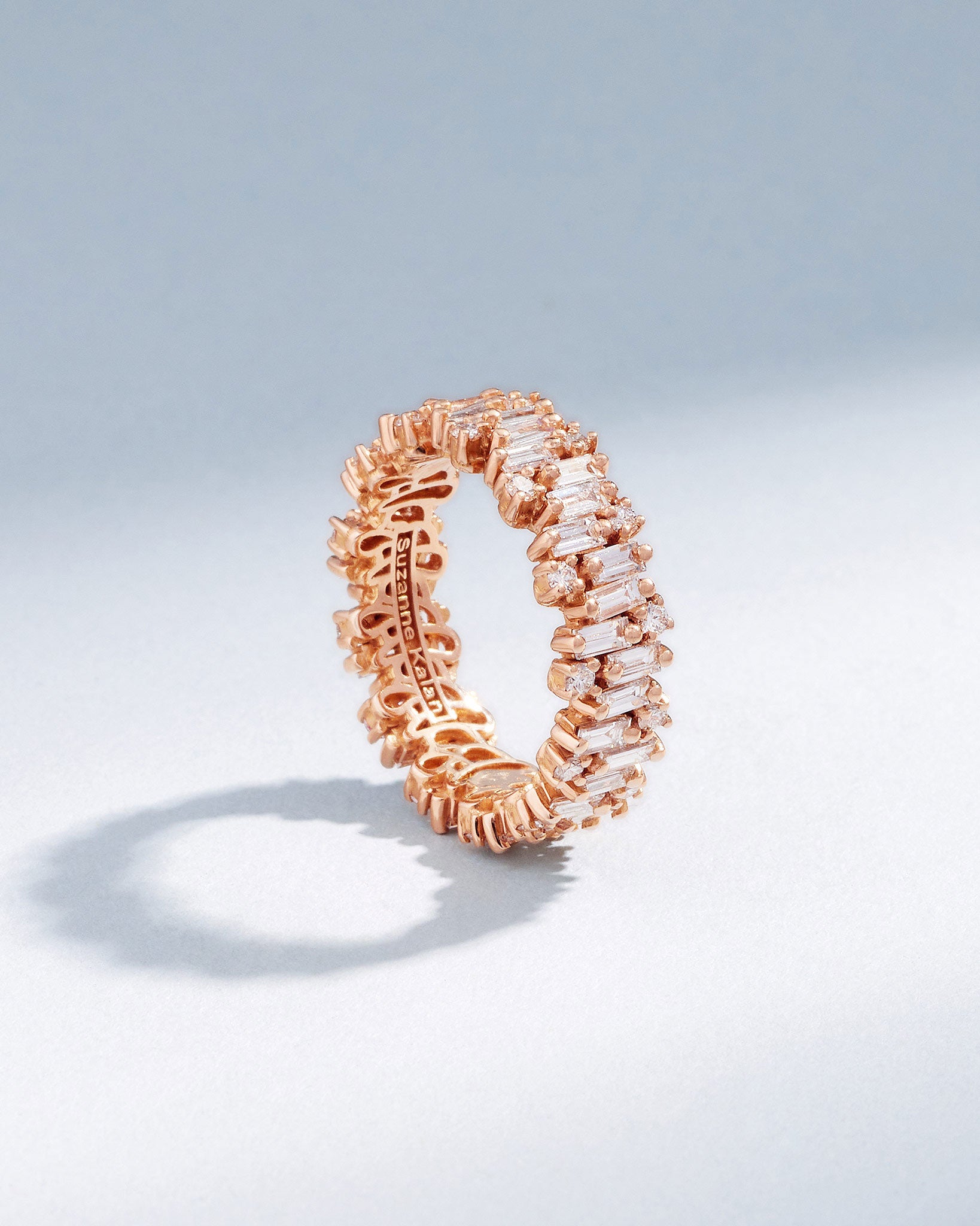 Suzanne Kalan Shimmer Alaia Diamond Eternity Band in 18k rose gold