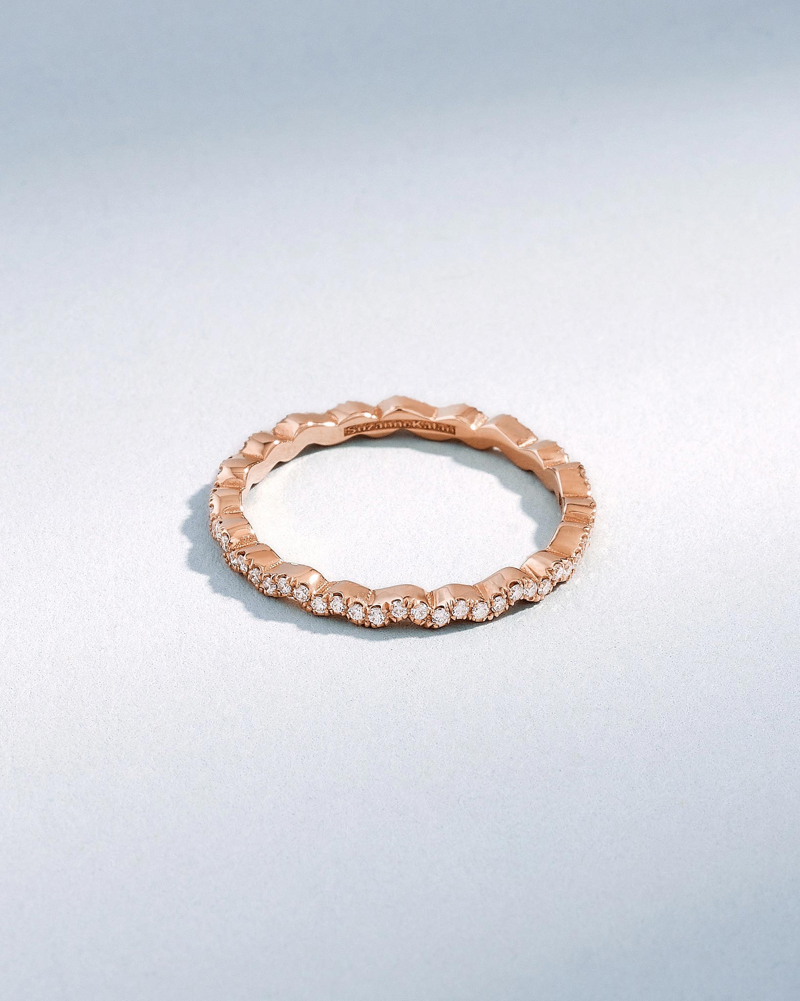 Suzanne Kalan Classic Diamond Ivy Eternity Band in 18k rose gold