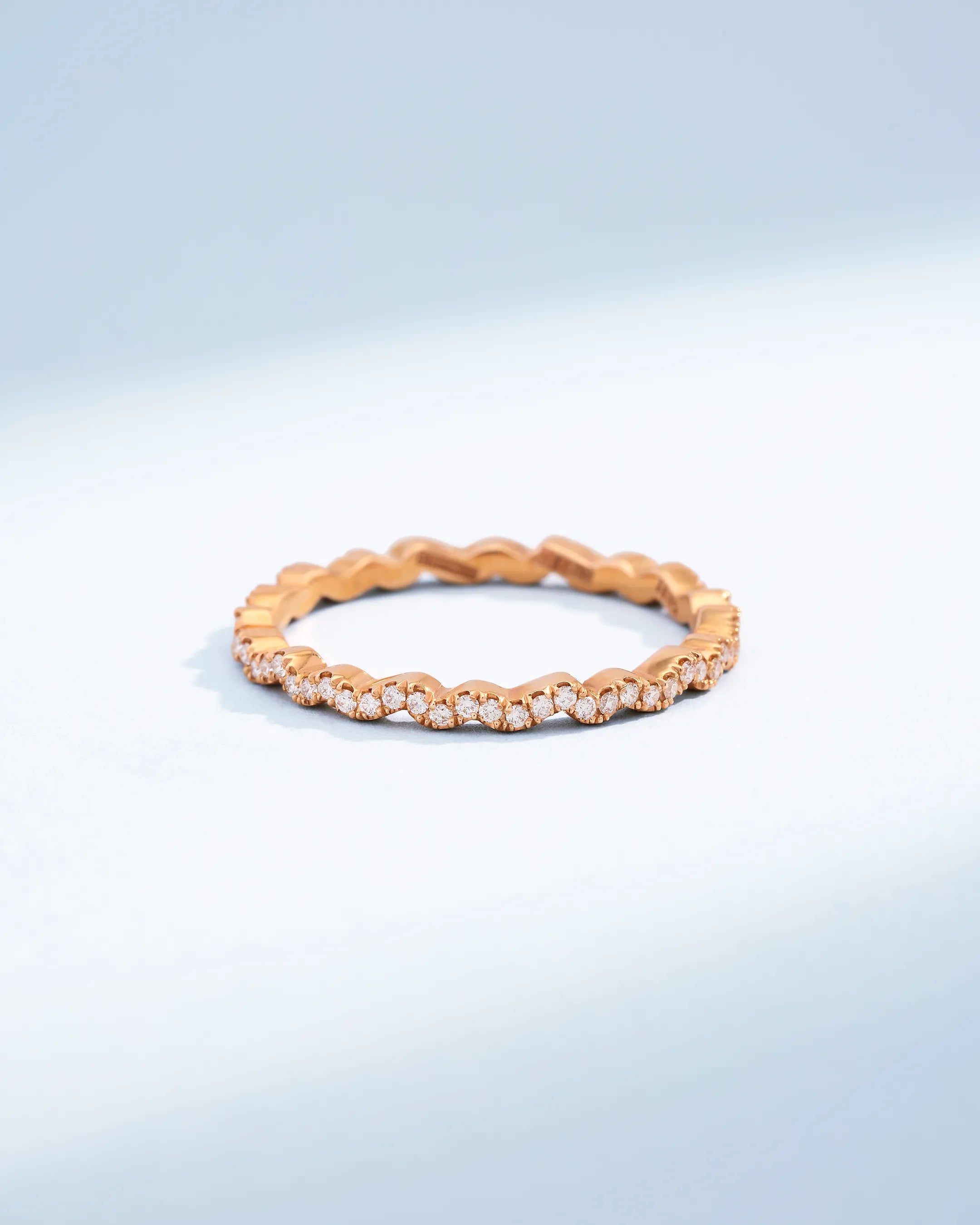 Suzanne Kalan Classic Diamond Ivy Eternity Band in 18k rose gold