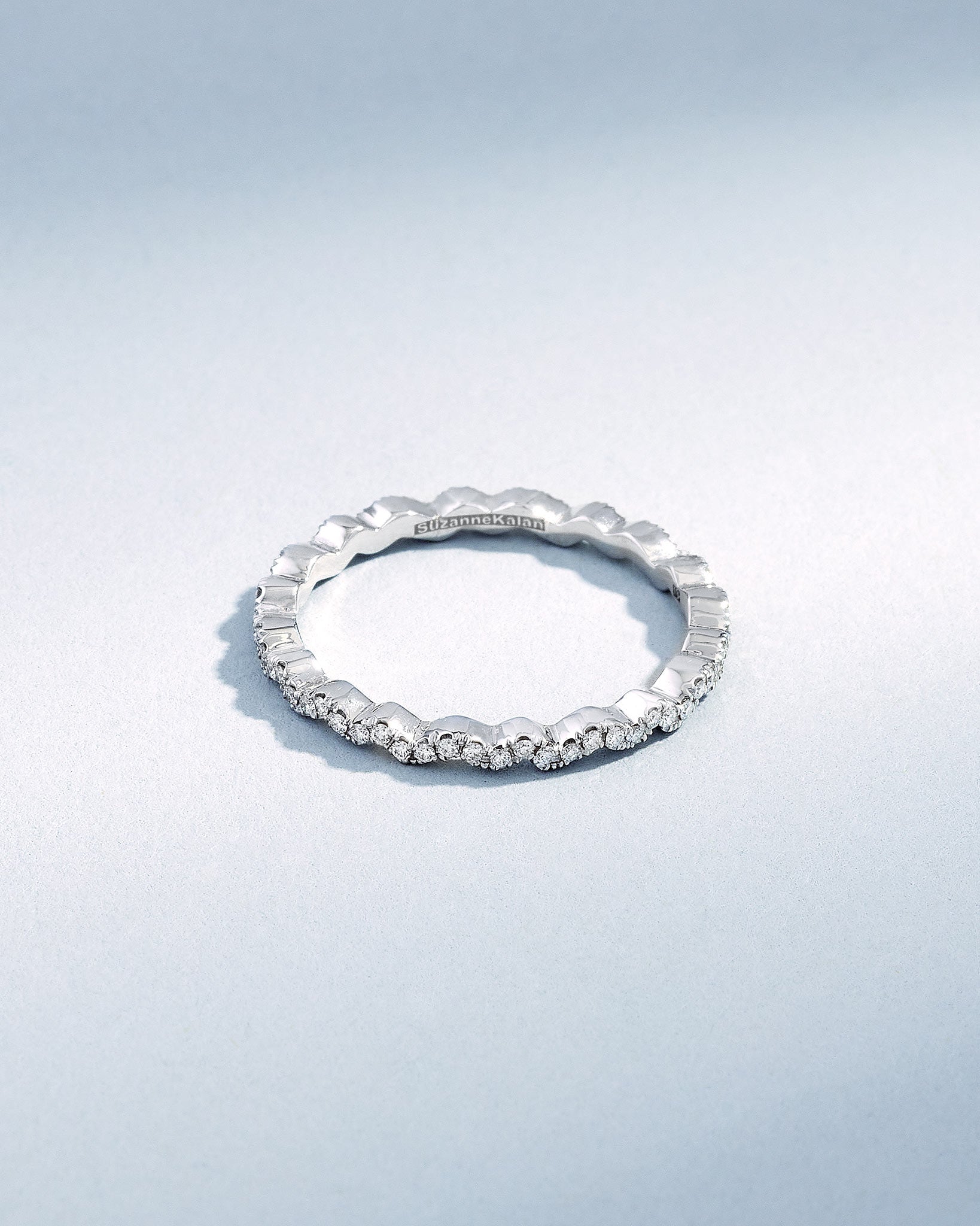 Suzanne Kalan Classic Diamond Ivy Eternity Band in 18k white gold
