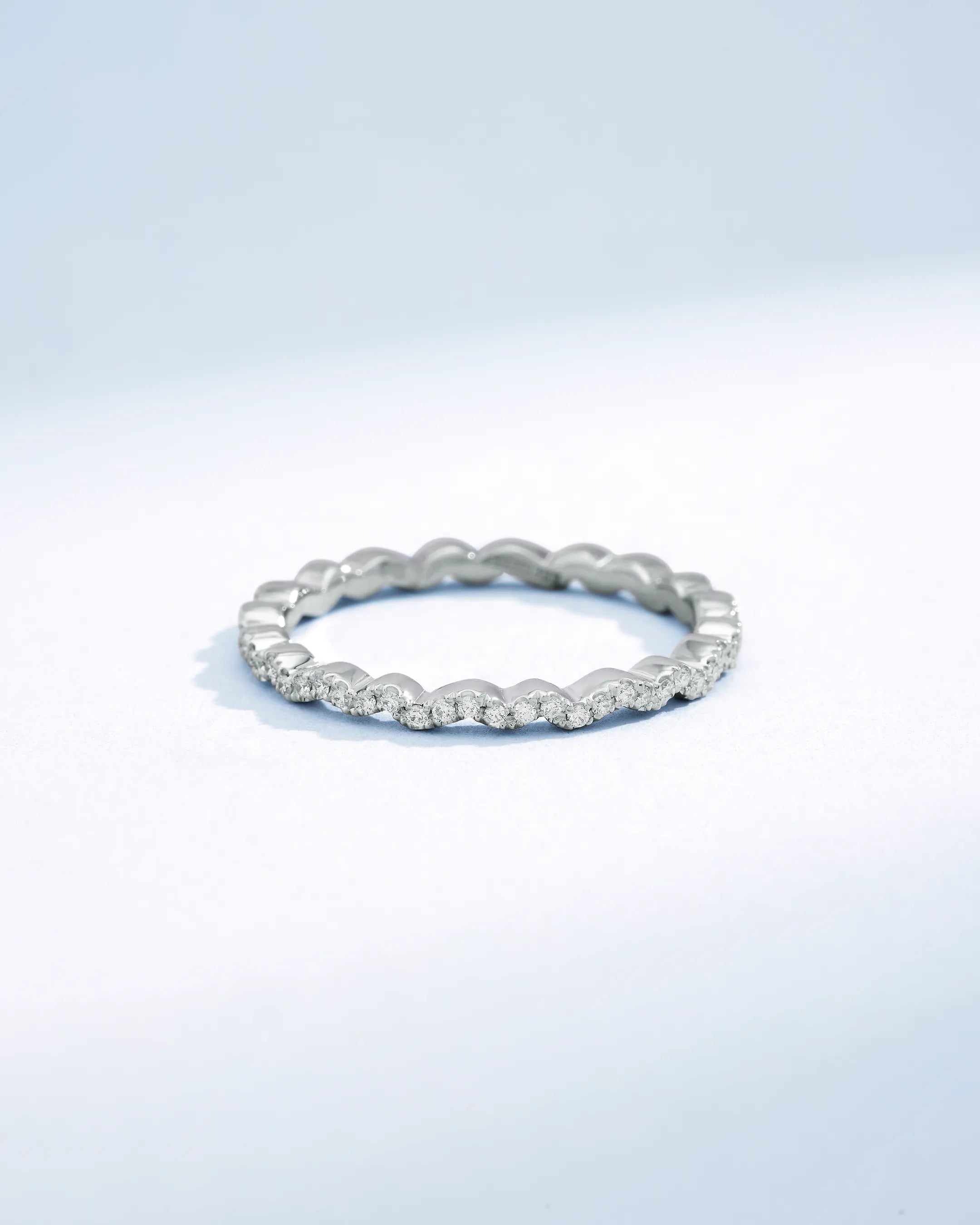 Suzanne Kalan Classic Diamond Ivy Eternity Band in 18k white gold