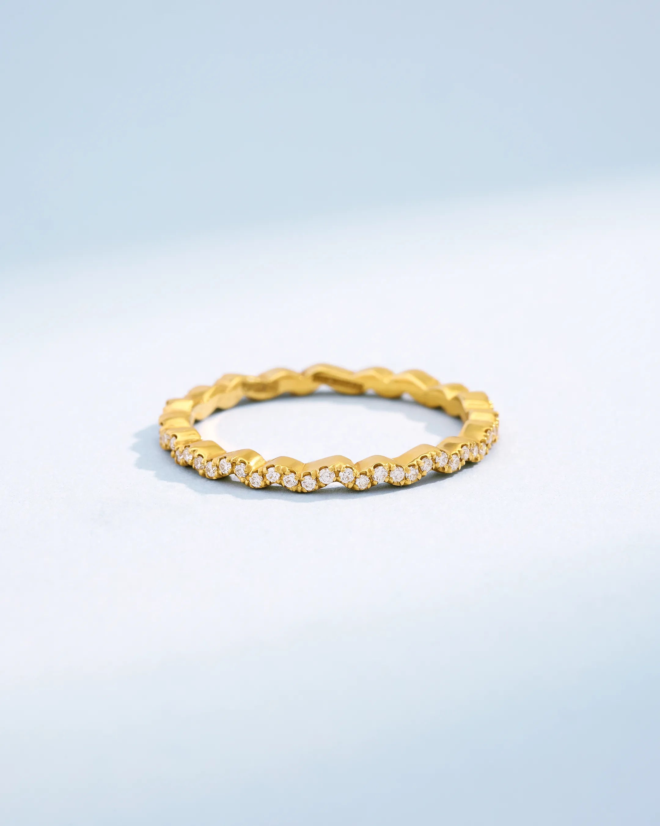 Suzanne Kalan Classic Diamond Ivy Eternity Band in 18k yellow gold