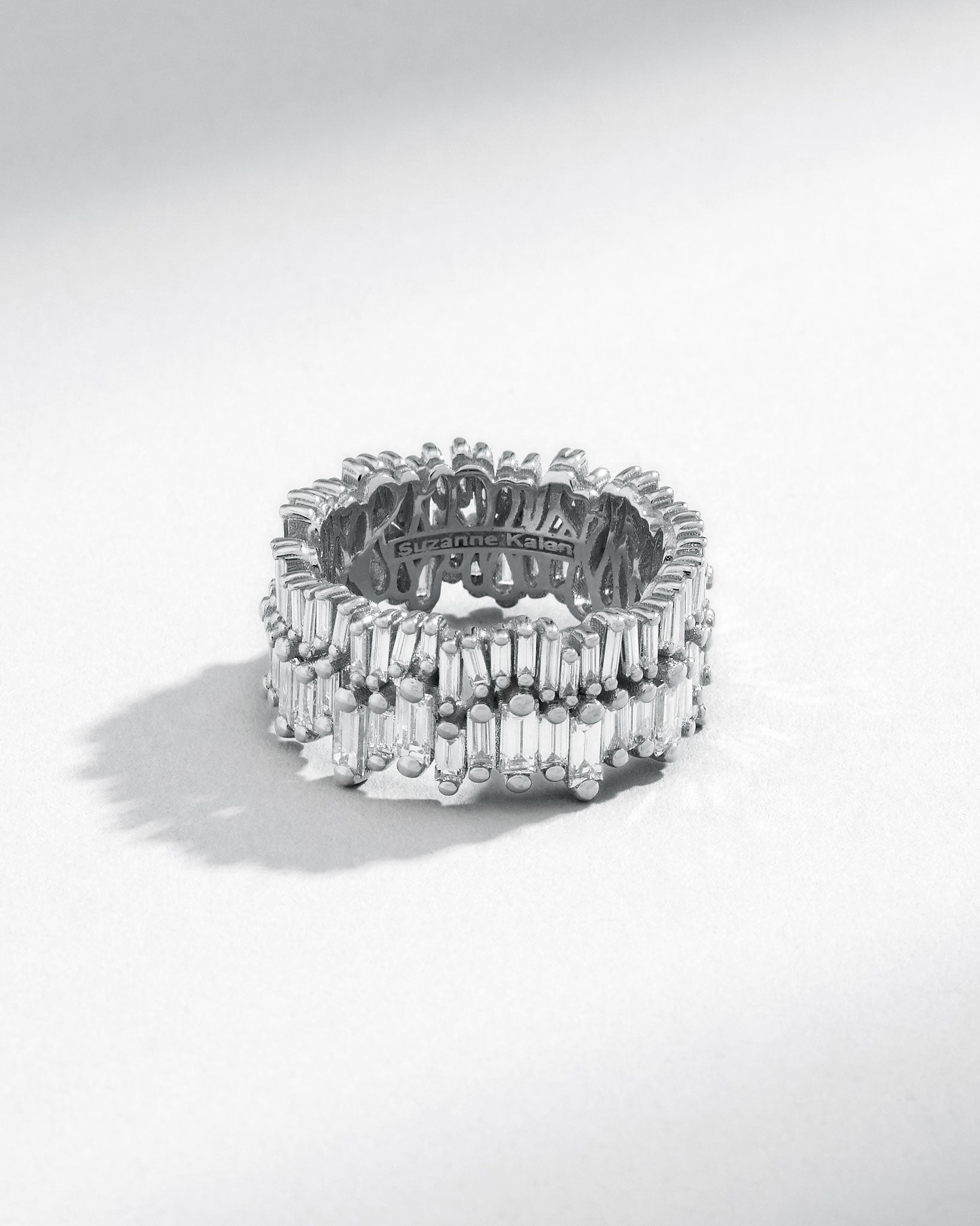 Suzanne Kalan Double Stack Diamond Eternity Band in 18k white gold