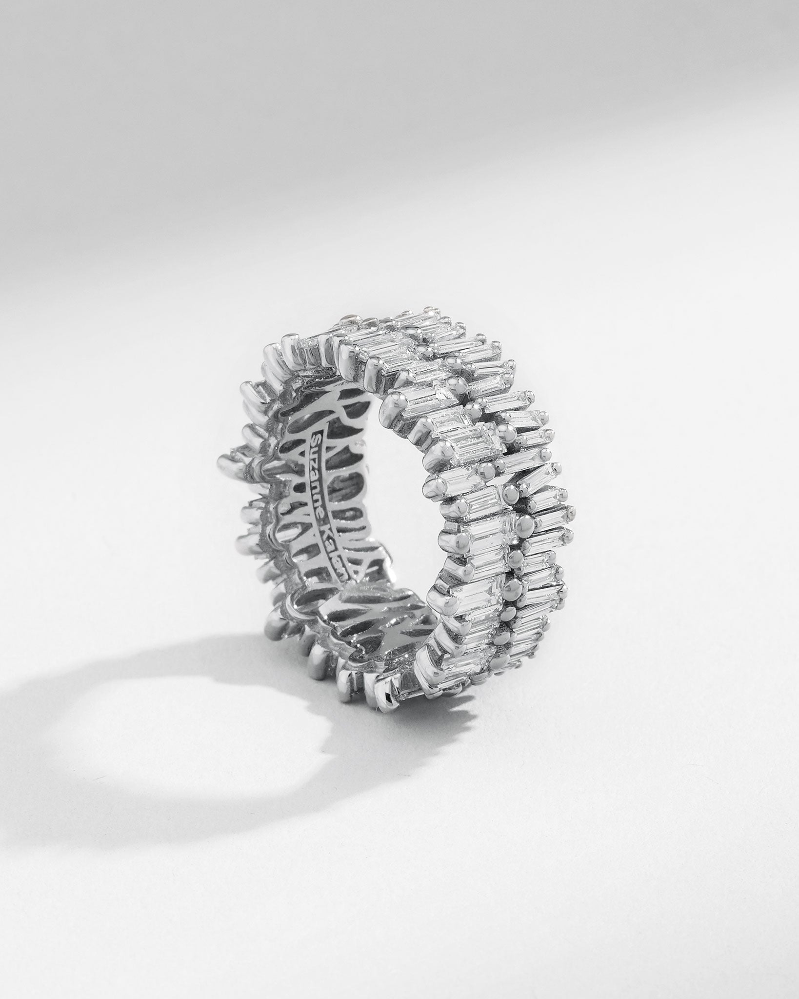 Suzanne Kalan Double Stack Diamond Eternity Band in 18k white gold