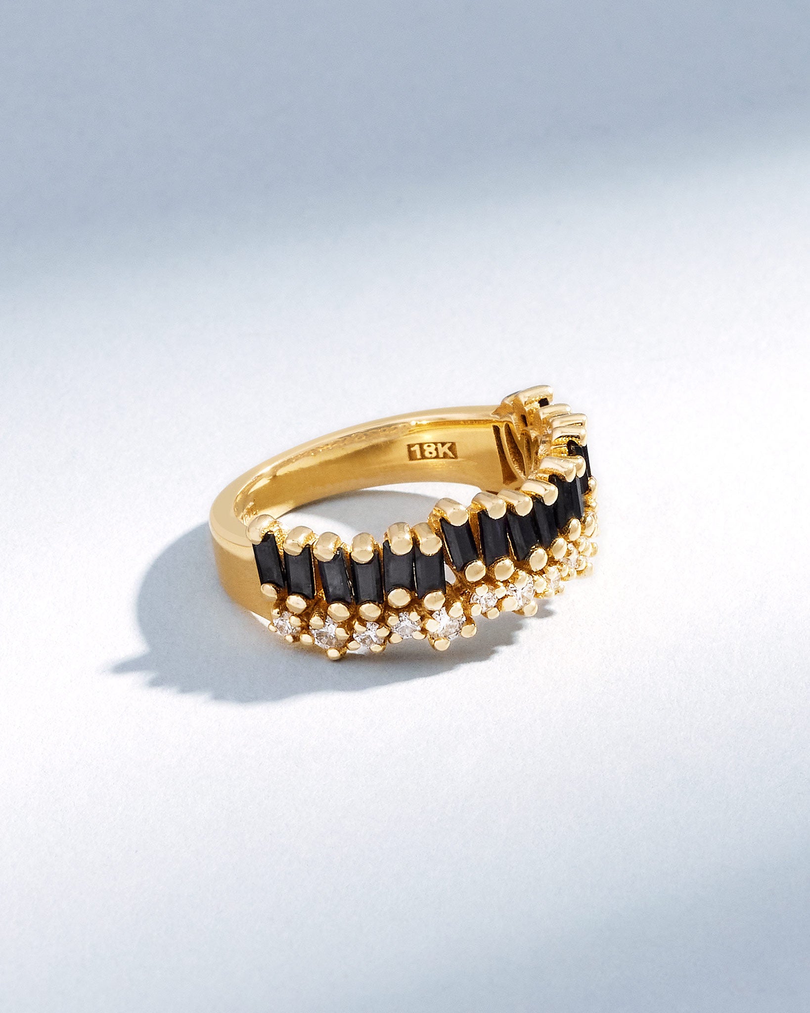 Suzanne Kalan 18kt yellow gold sapphire ring