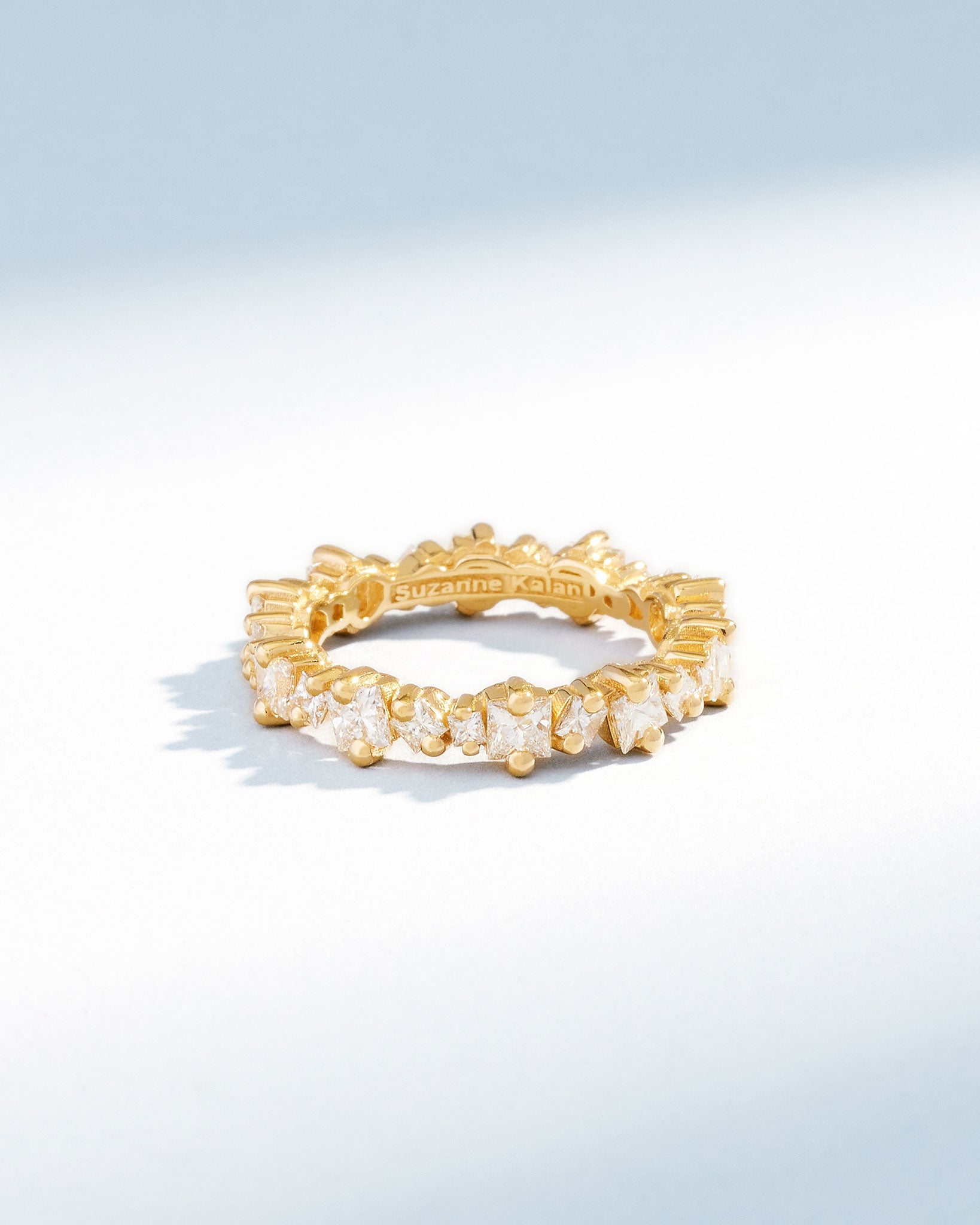 Suzanne Kalan Princess Anna Diamond Eternity Band in 18k yellow gold