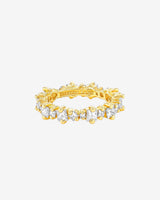 Suzanne Kalan Princess Anna Diamond Eternity Band in 18k yellow gold