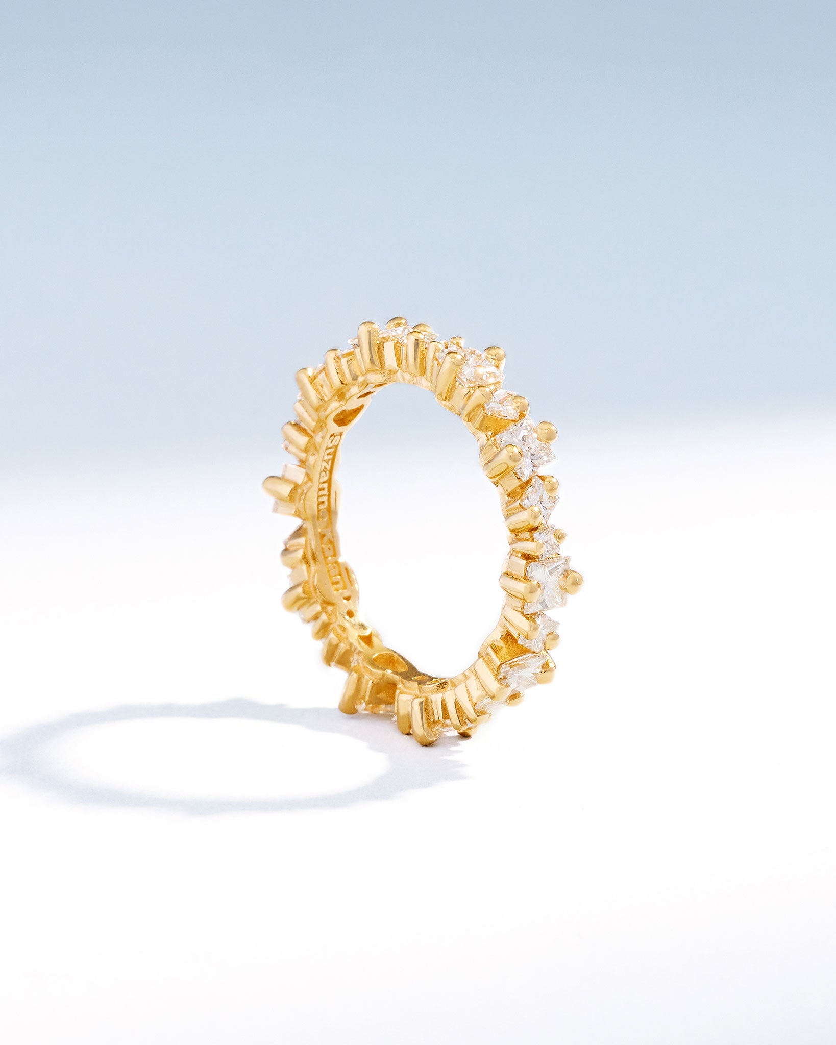 Suzanne Kalan Princess Anna Diamond Eternity Band in 18k yellow gold