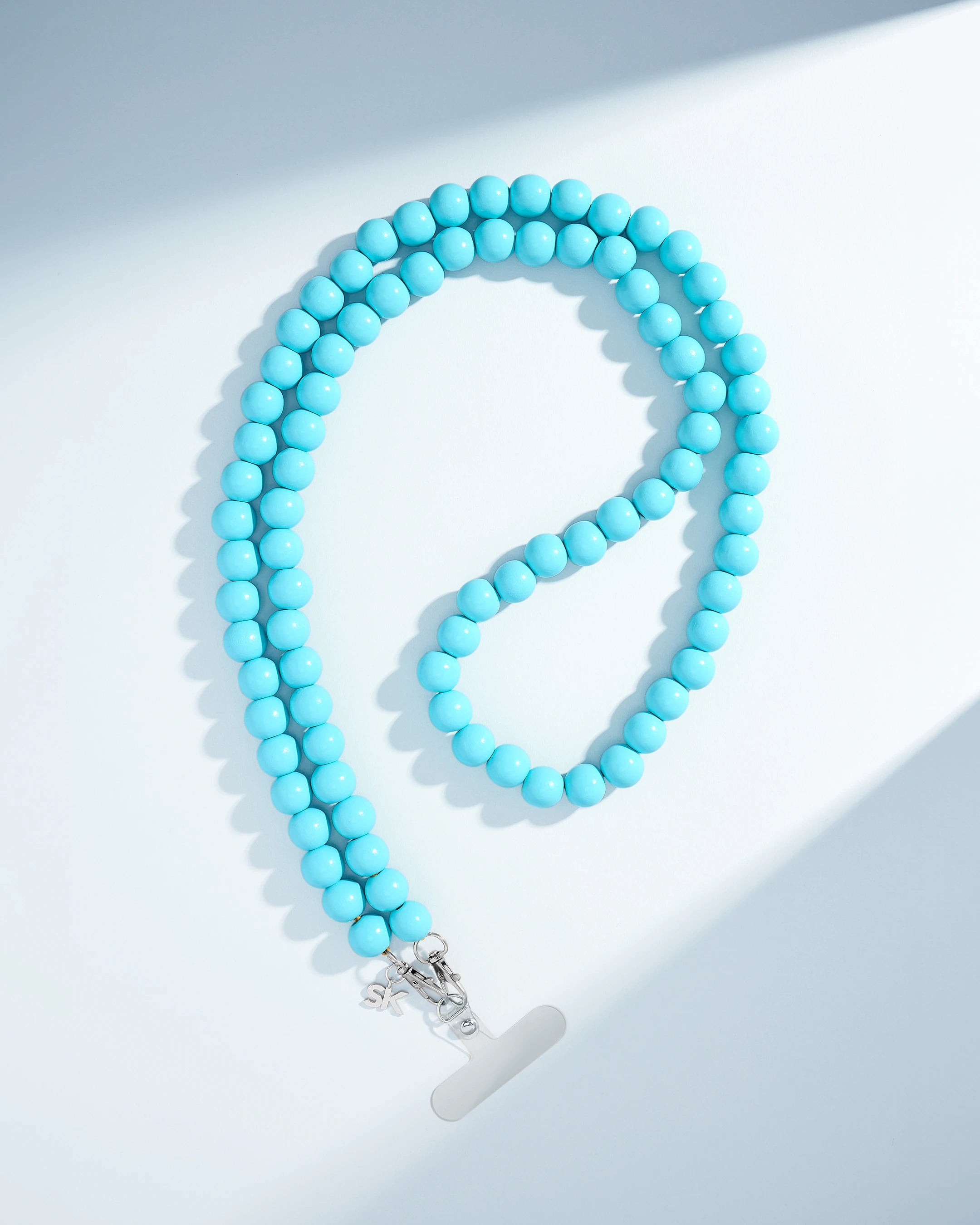 Suzanne Kalan Large Beaded Turquoise Crossbody Phone Strap
