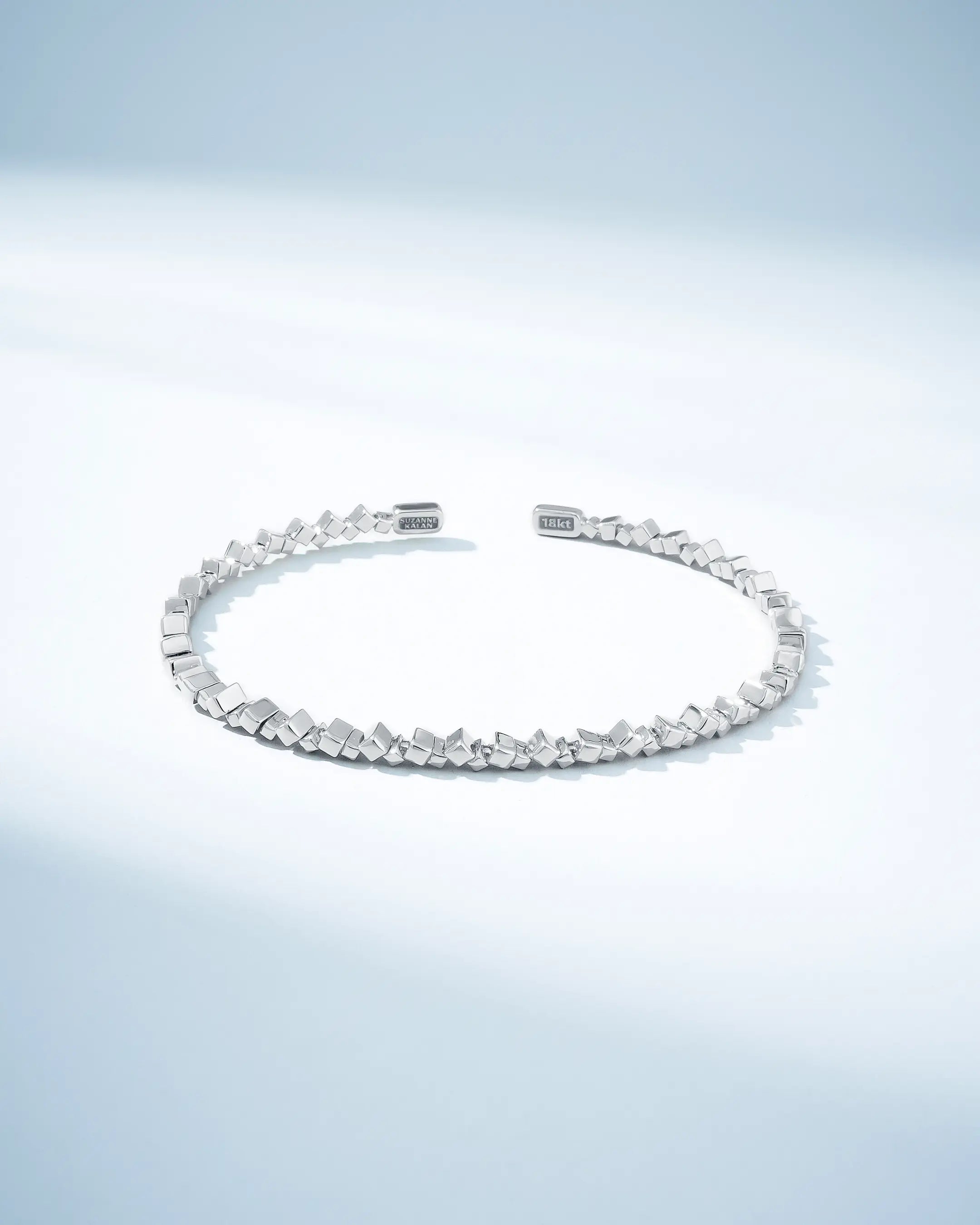 Suzanne Kalan Golden Mini Bangle in 18k white gold