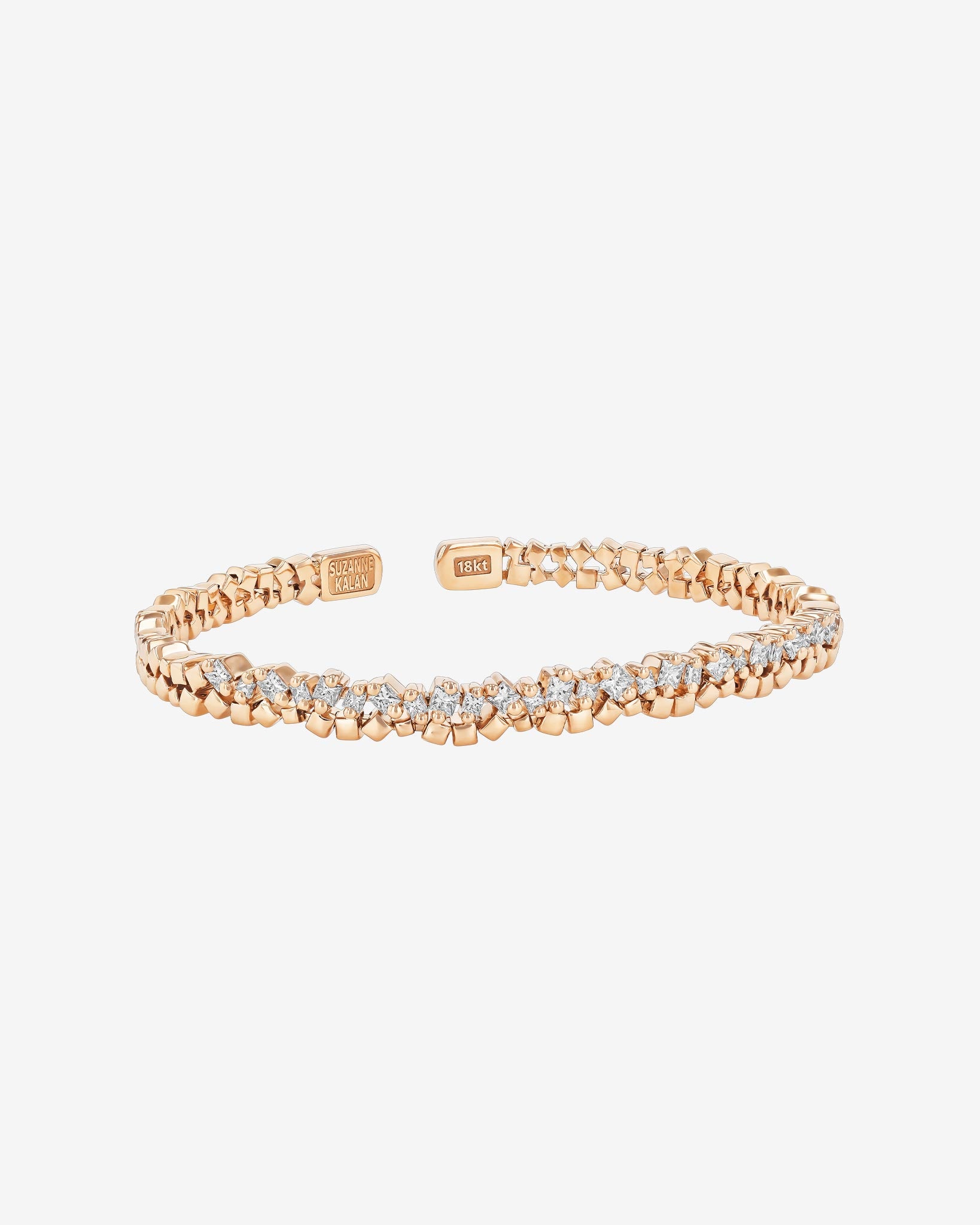 Suzanne Kalan Golden Diamond Bangle in 18k rose gold