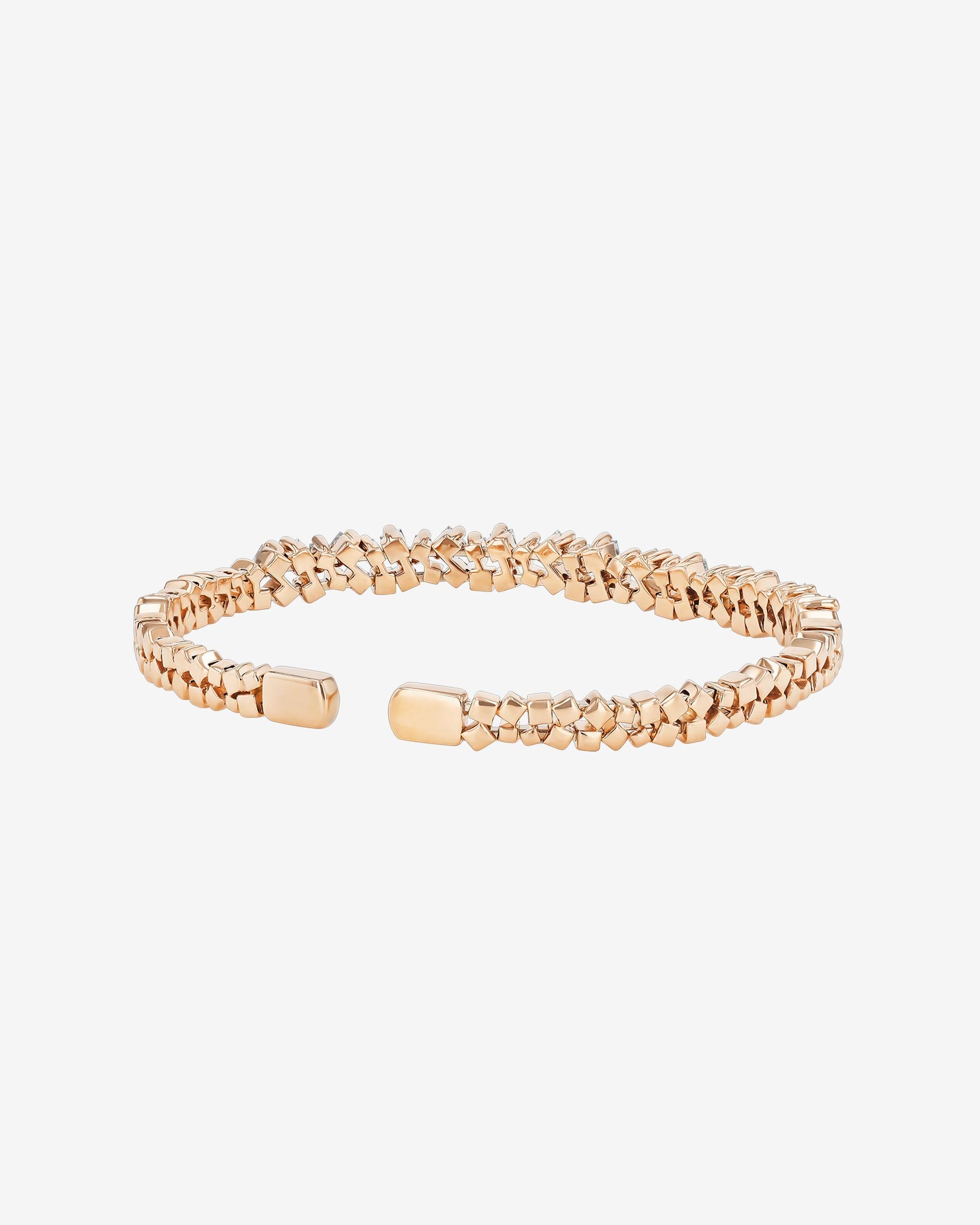 Suzanne Kalan Golden Diamond Bangle in 18k rose gold