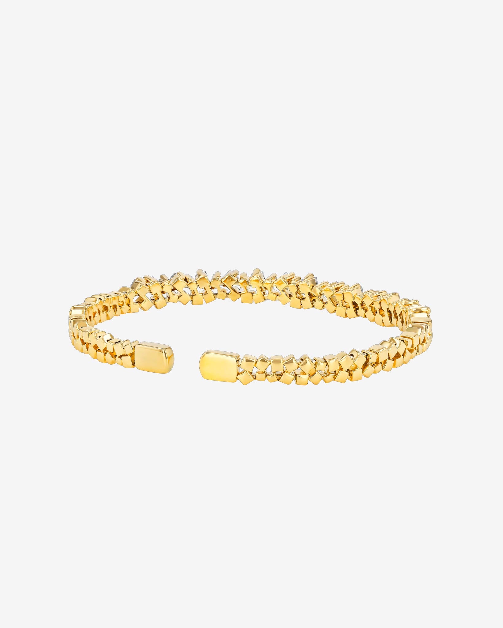 Suzanne Kalan Golden Diamond Bangle in 18k yellow gold