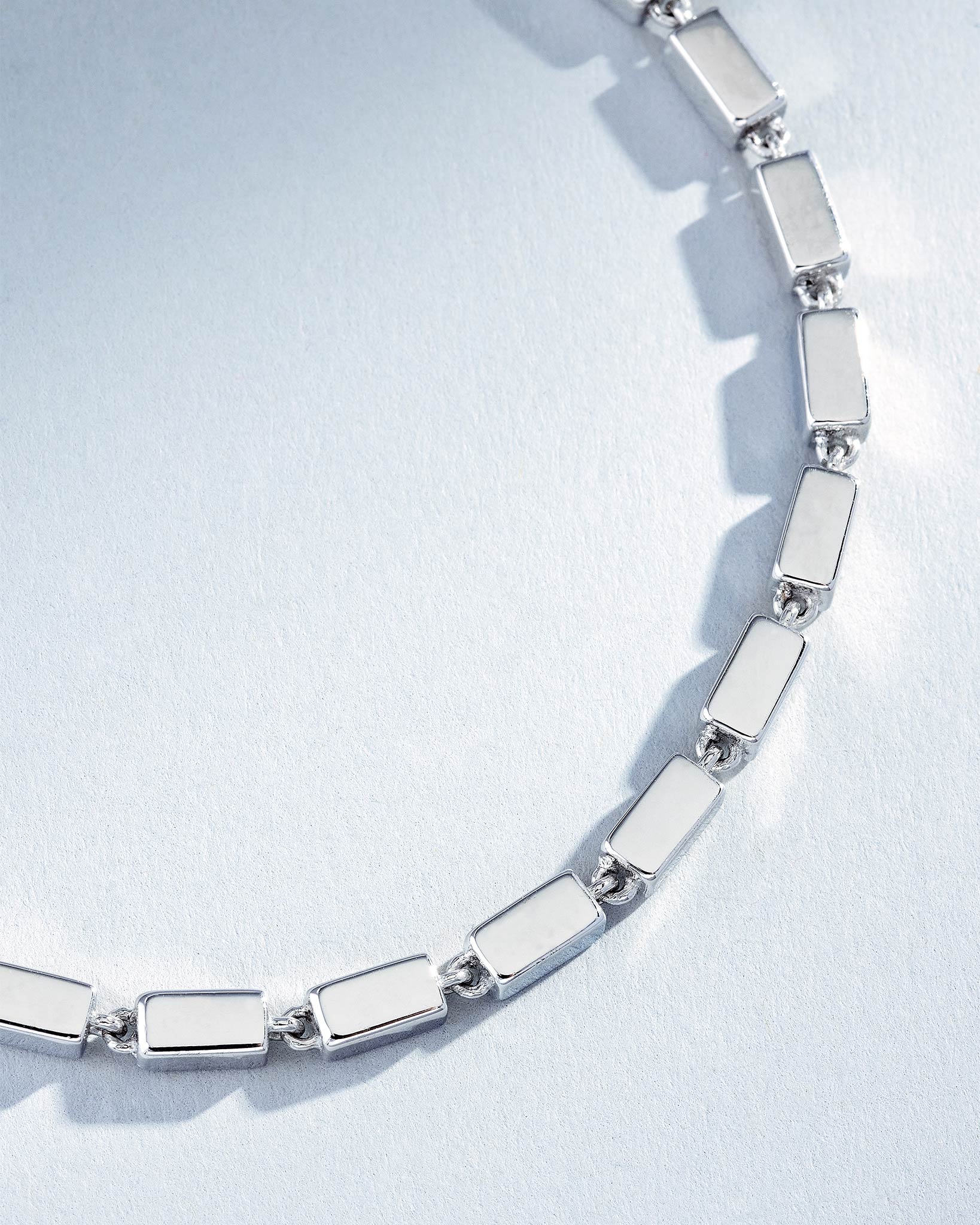 Suzanne Kalan Block-Chain Thick Bracelet in 18k white gold
