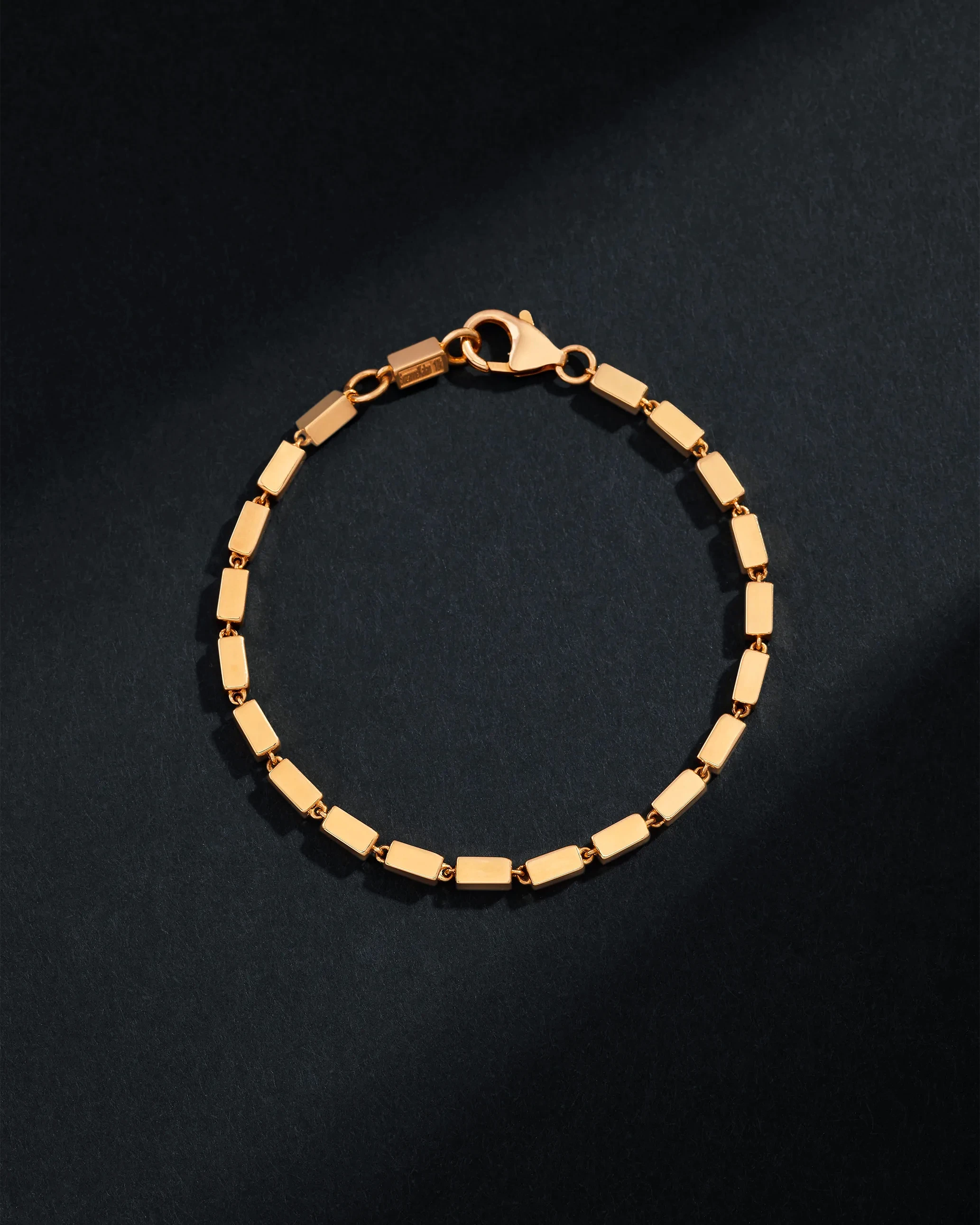 Suzanne Kalan Block-Chain Thick Bracelet in 18k rose gold