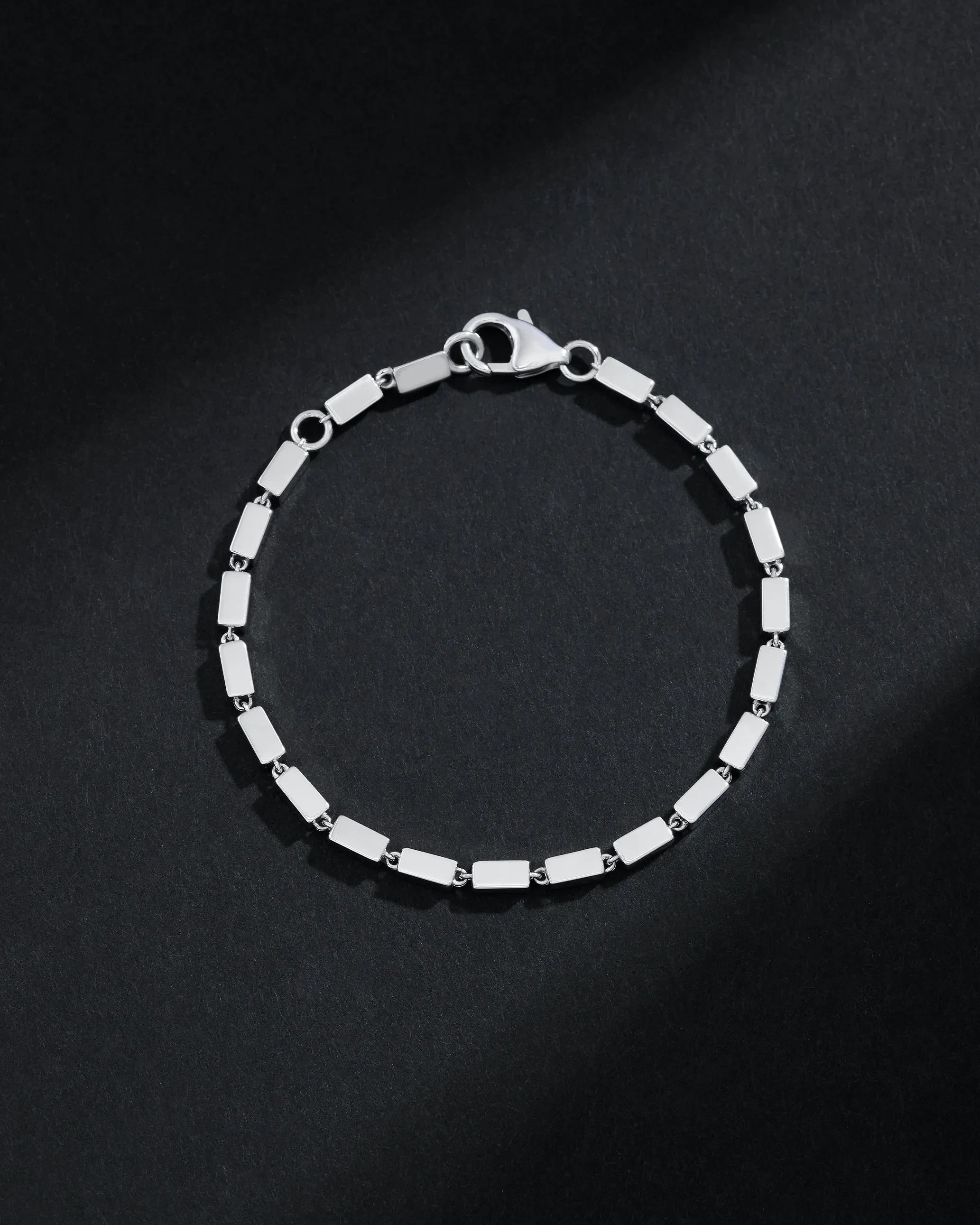 Suzanne Kalan Block-Chain Thick Bracelet in 18k white gold
