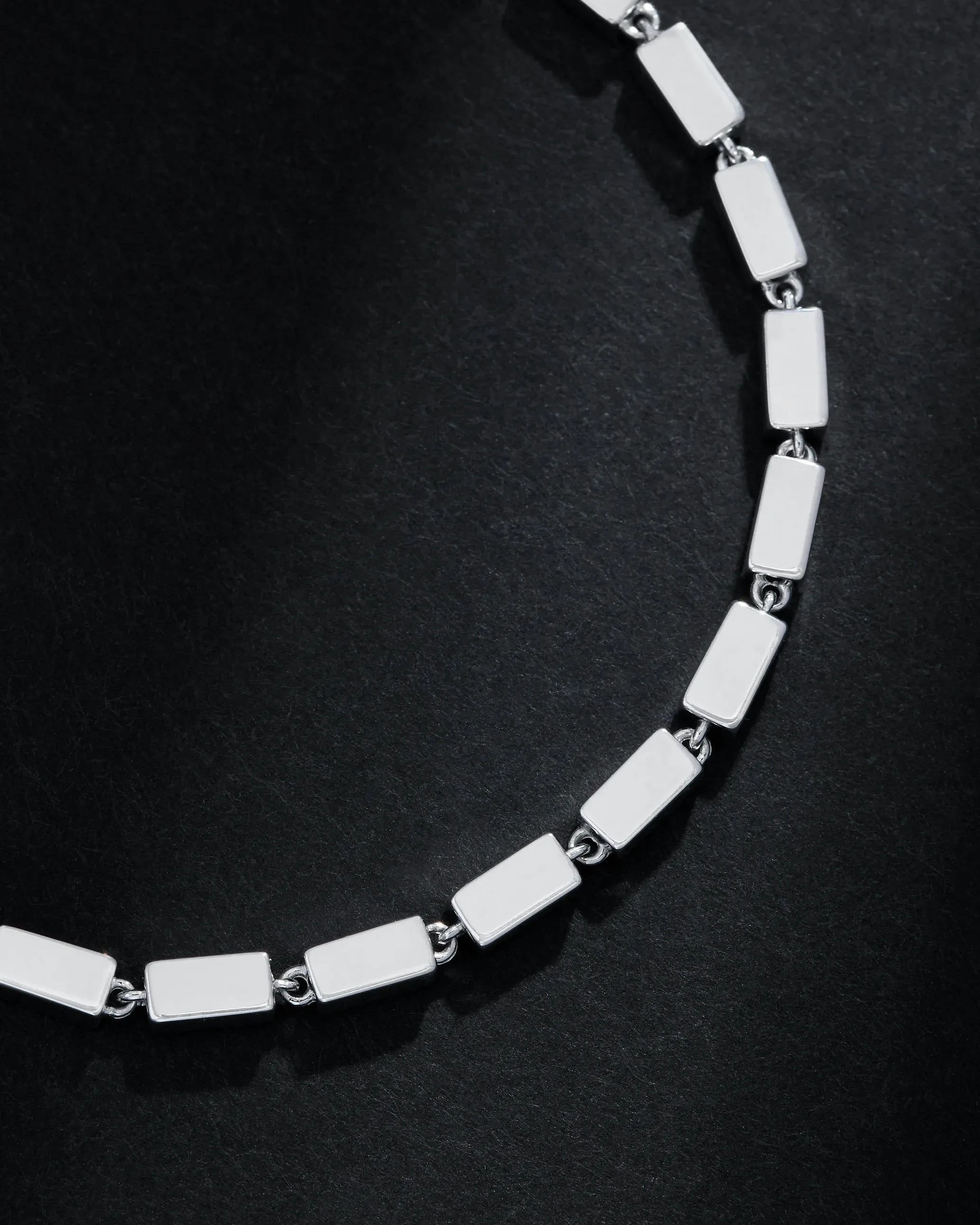 Suzanne Kalan Block-Chain Thick Bracelet in 18k white gold