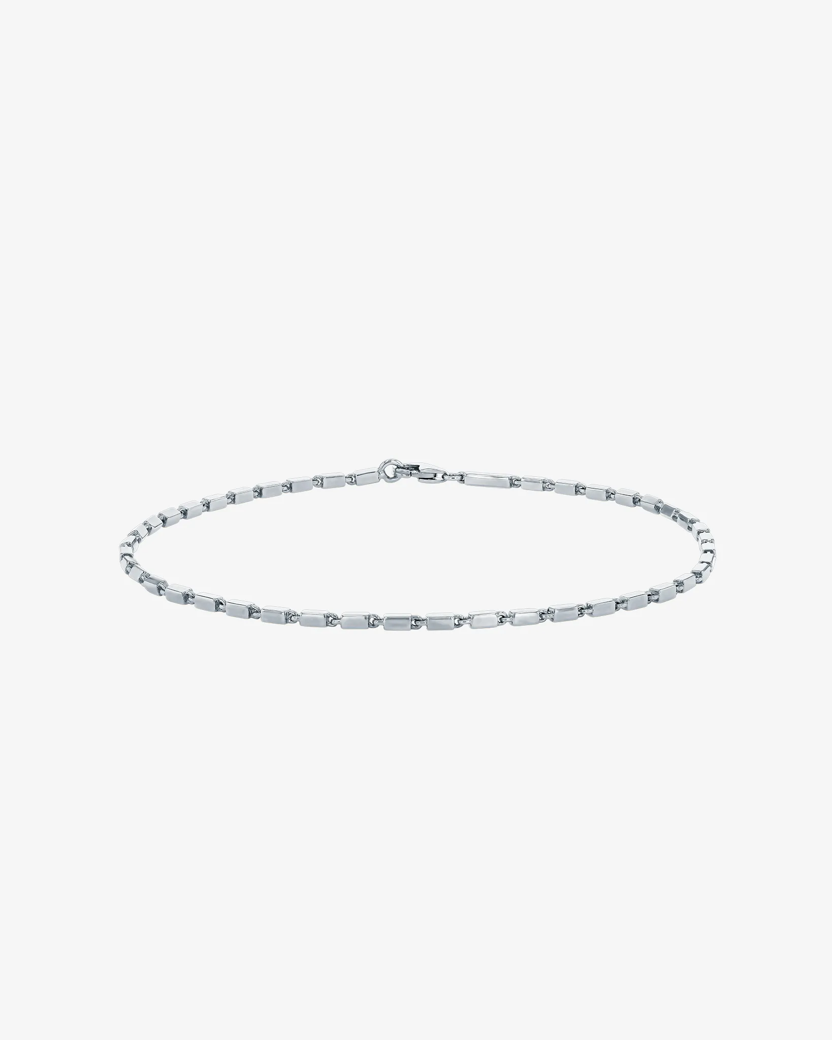 Suzanne Kalan Block-Chain Thin Bracelet in 18k white gold