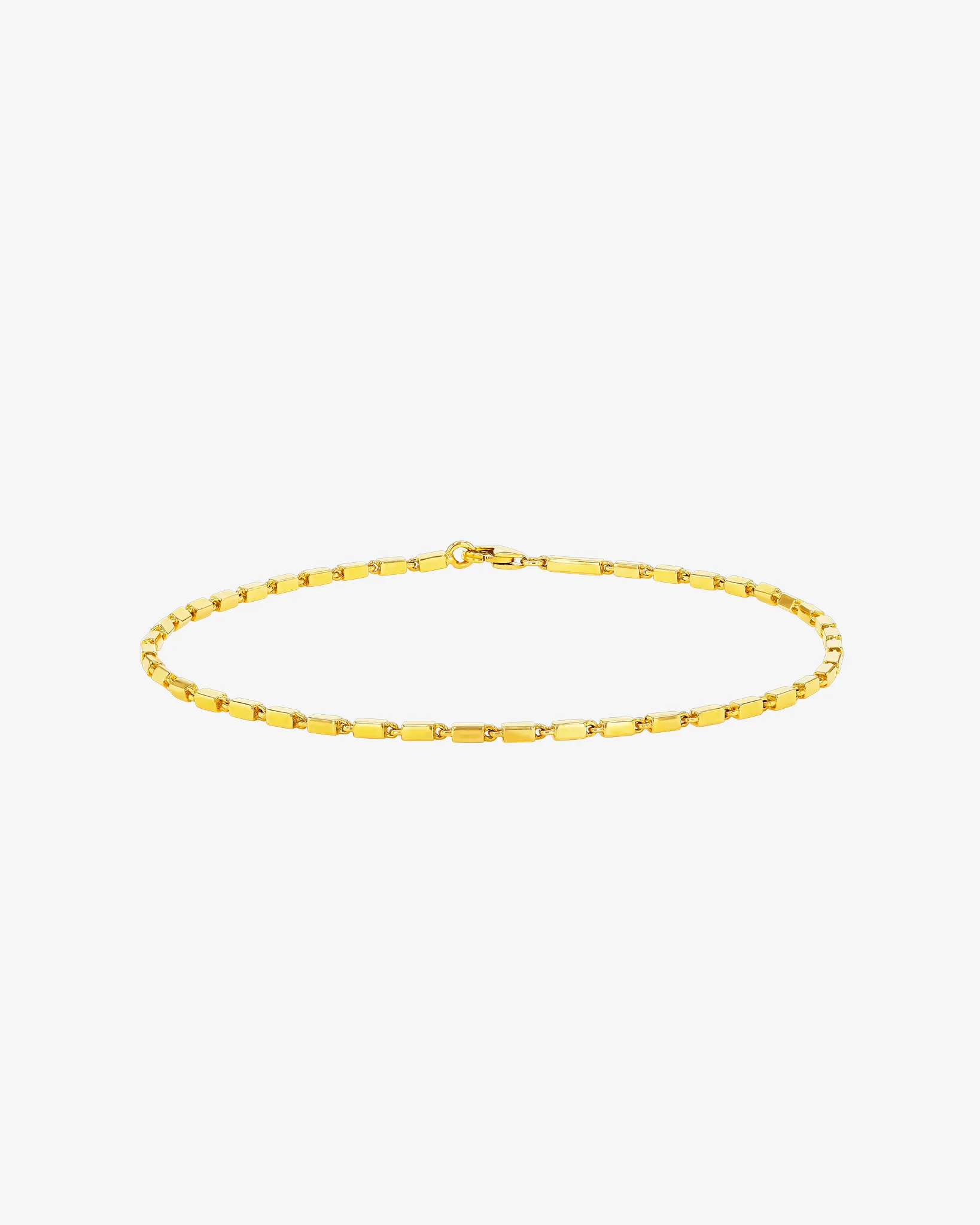 Suzanne Kalan Block-Chain Thin Bracelet in 18k yellow gold