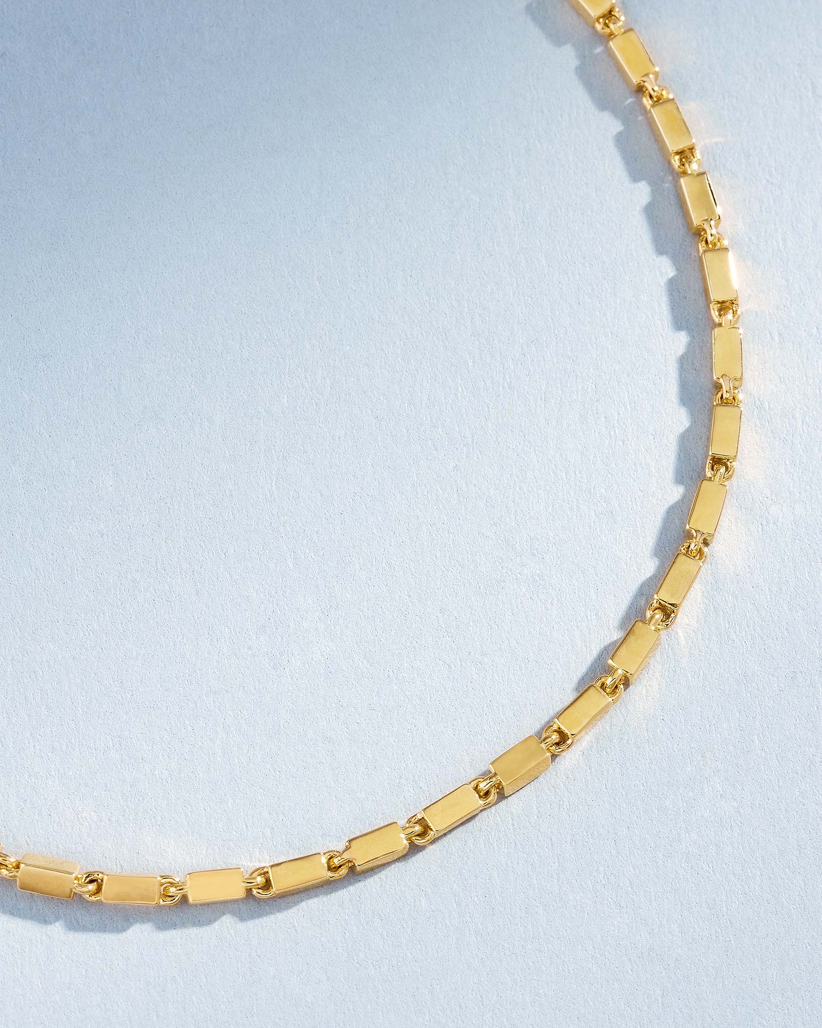 Suzanne Kalan Block-Chain Thin Bracelet in 18k yellow gold