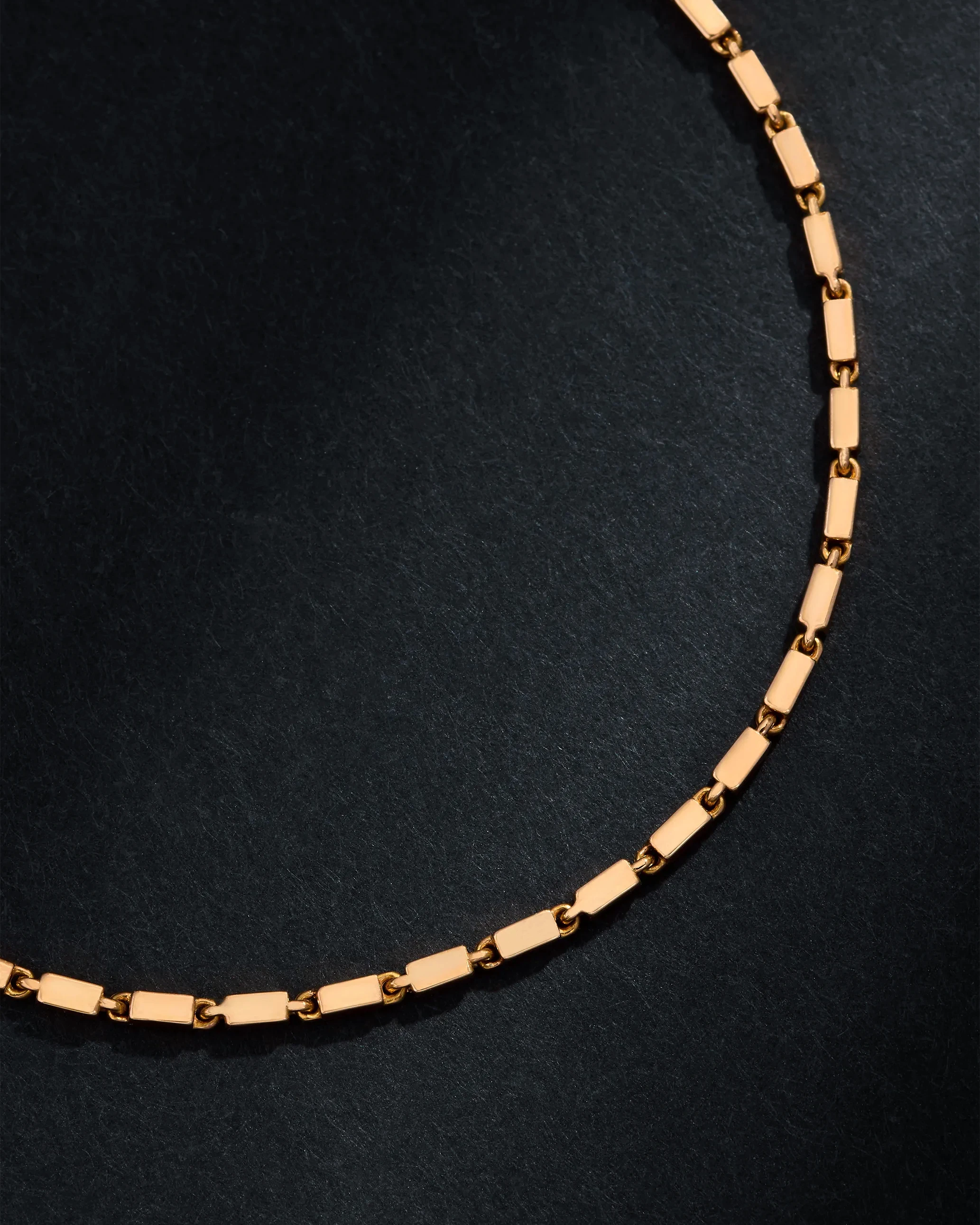 Suzanne Kalan Block-Chain Thin Bracelet in 18k rose gold