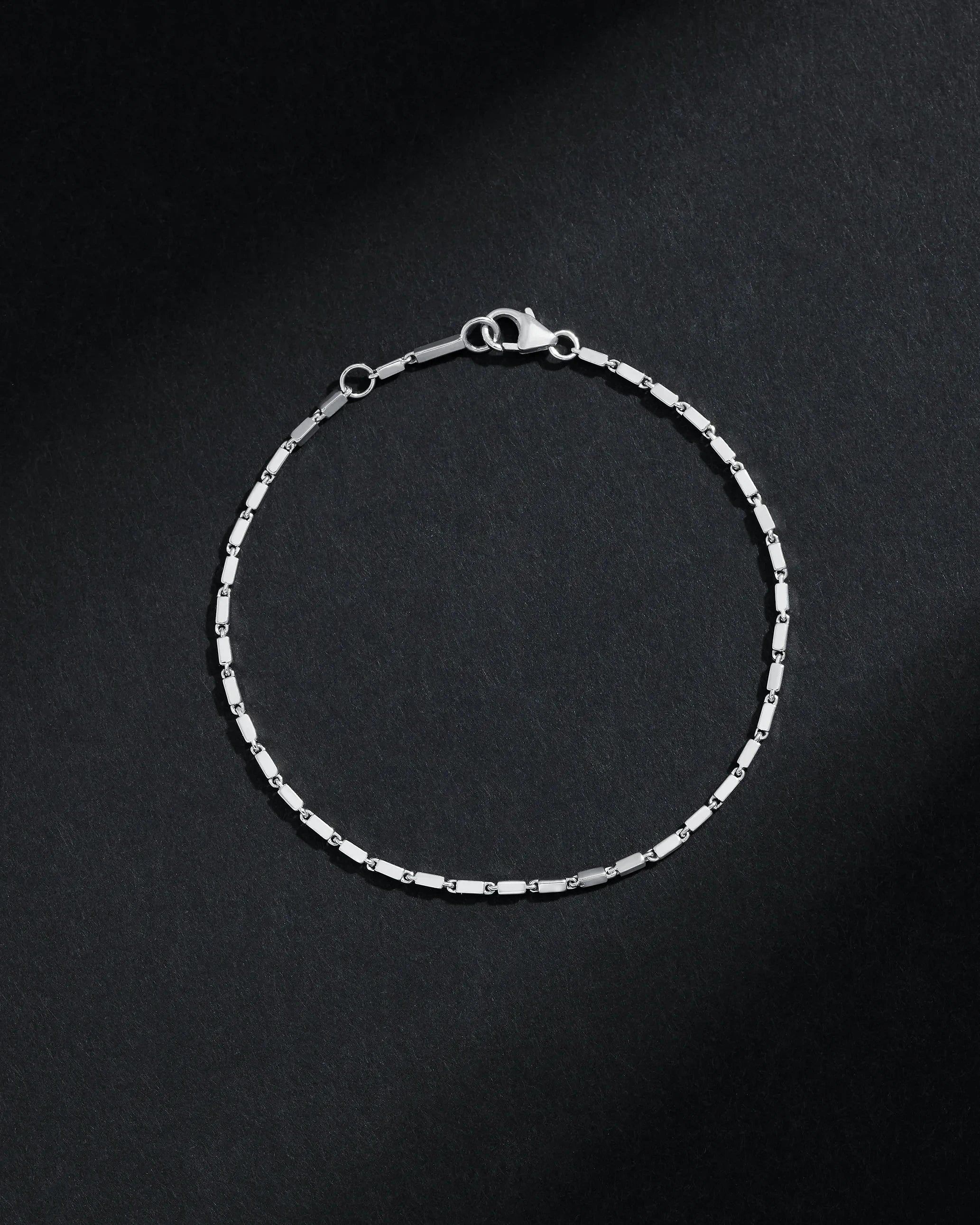 Suzanne Kalan Block-Chain Thin Bracelet in 18k white gold