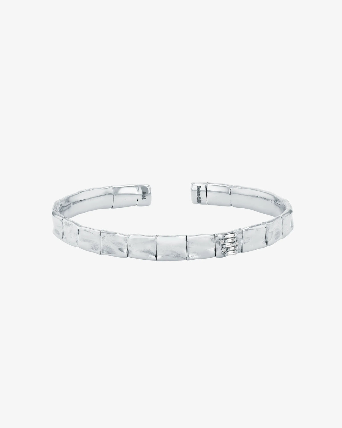 Suzanne Kalan Gilded Diamond Bangle in 18k white gold