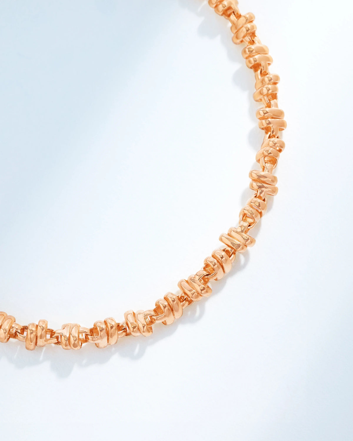 Suzanne Kalan Gilded Cluster Chain Bracelet in 18k rose gold