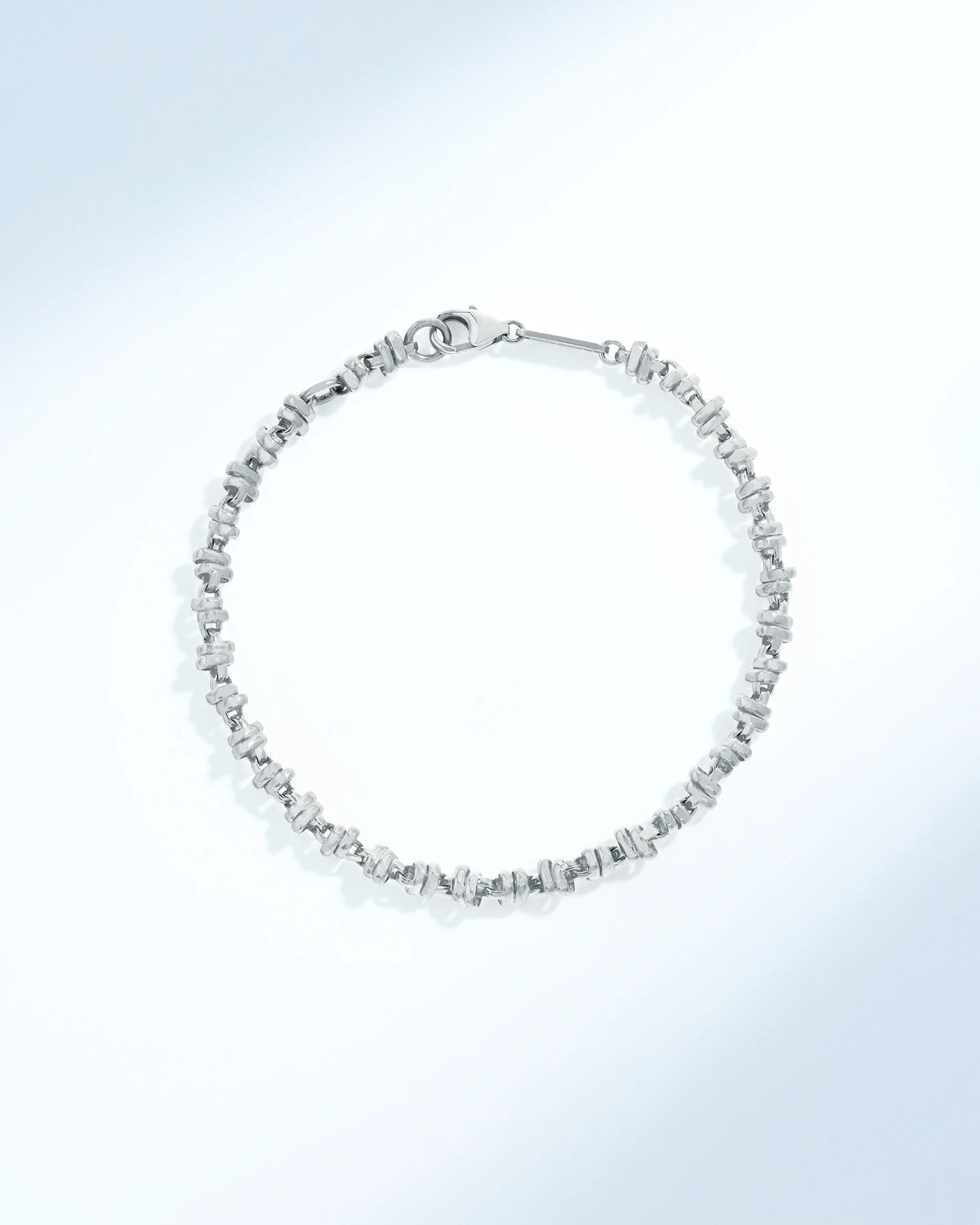 Suzanne Kalan Gilded Cluster Chain Bracelet in 18k white gold