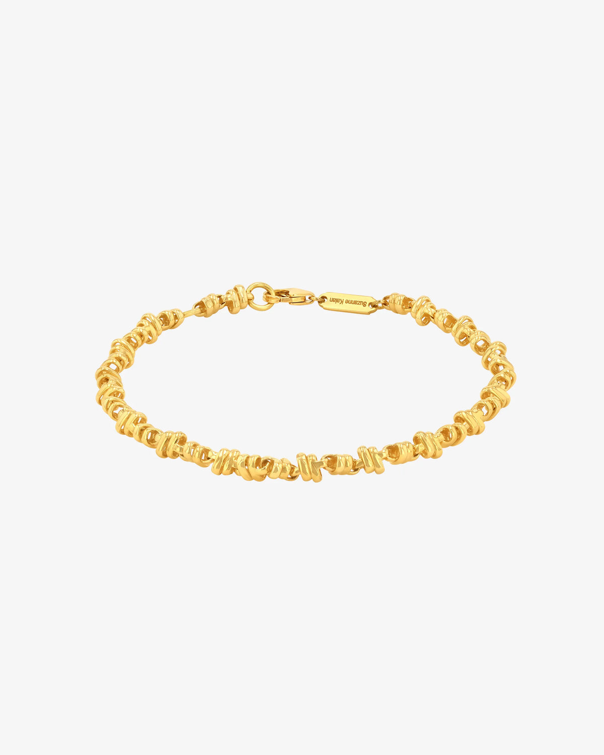 Suzanne Kalan Gilded Cluster Chain Bracelet in 18k yellow gold